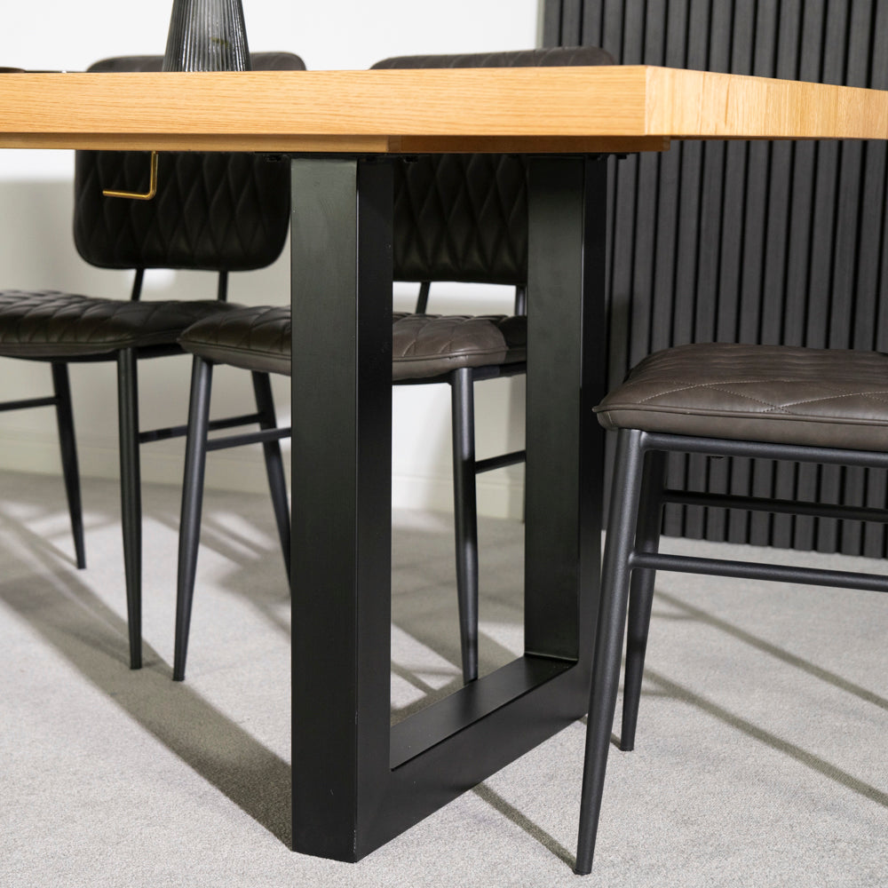 Montana Oak Extending Dining Table