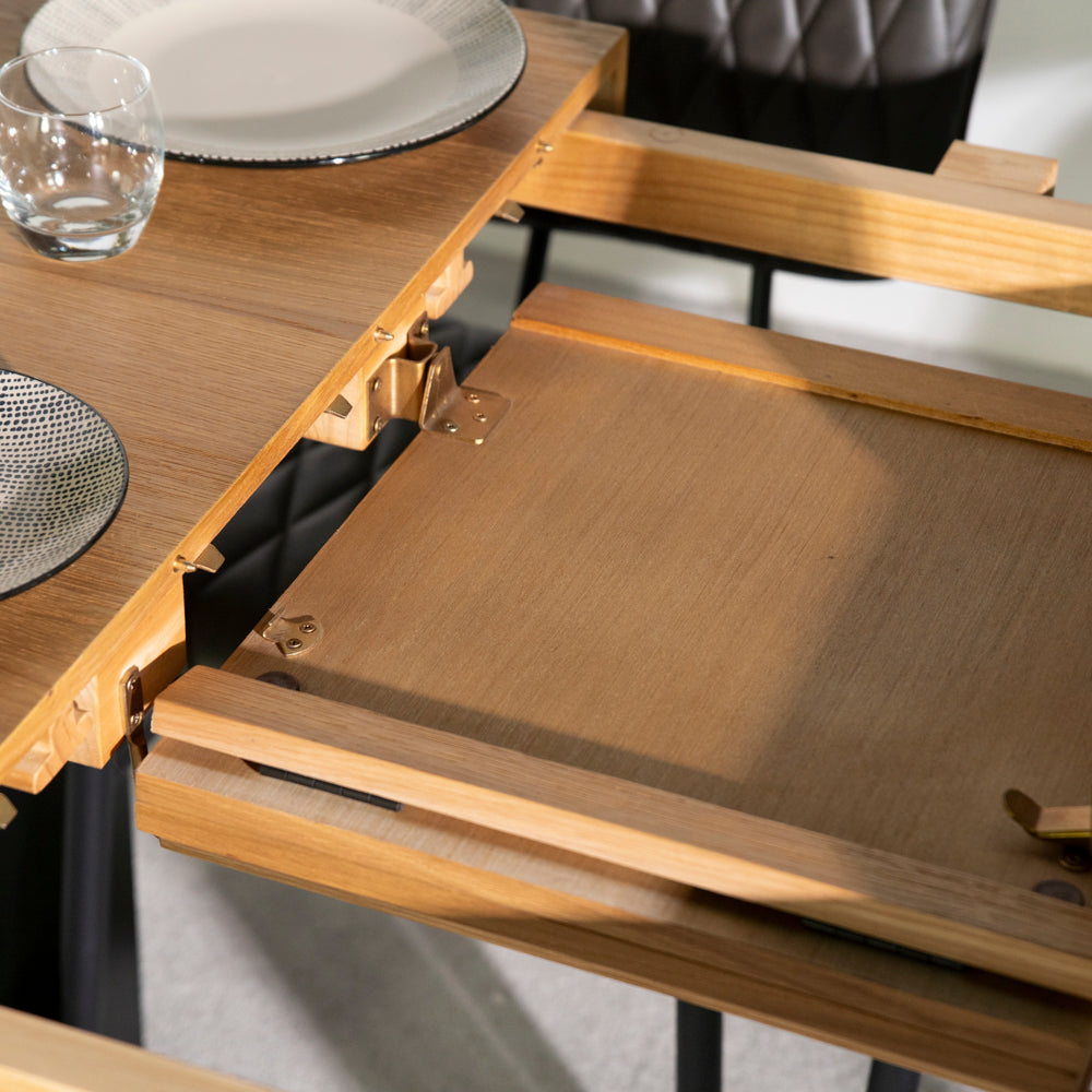 Montana Oak Extending Dining Table