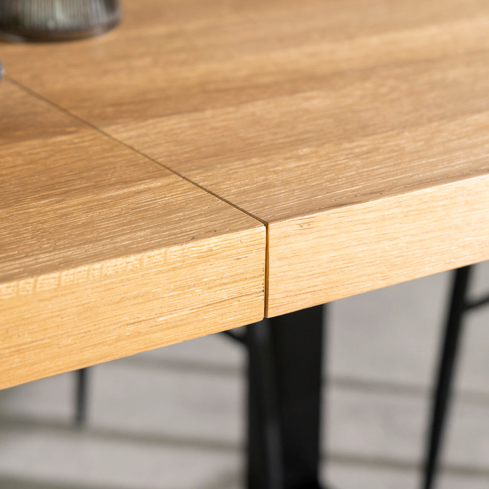 Montana Oak Extending Dining Table & Grainger Grey Dining Chairs