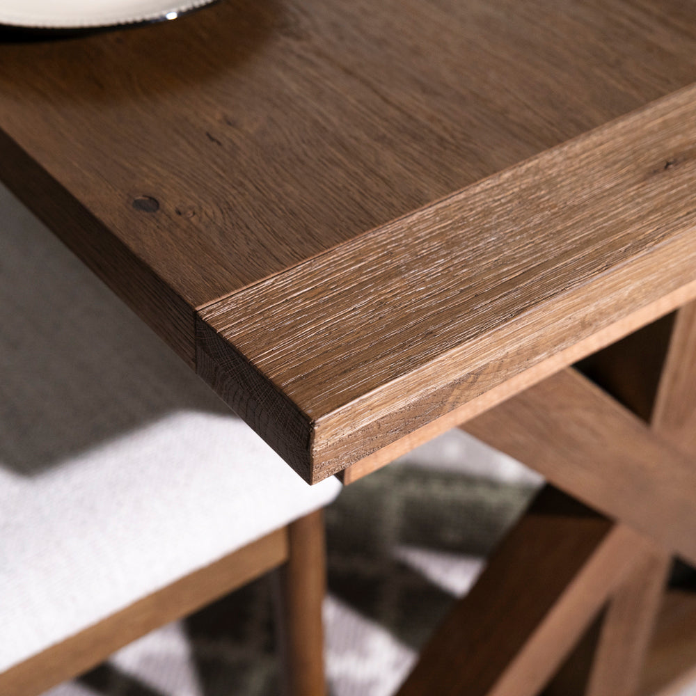 Quebec Oak Extending Dining Table