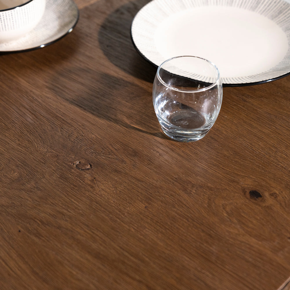 Quebec Oak Extending Dining Table