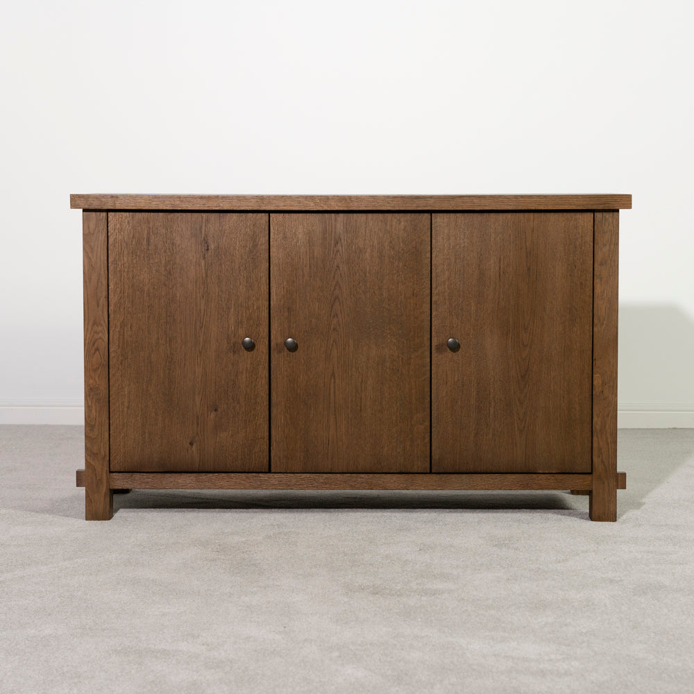 Quebec Oak 3 Door Sideboard