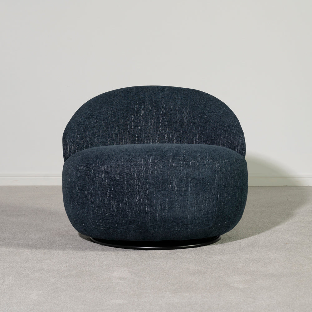 Abelia Swivel Chair — Blue