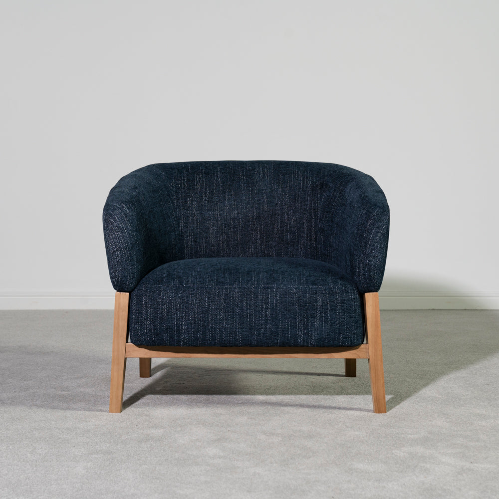 Palm Accent Chair — Blue