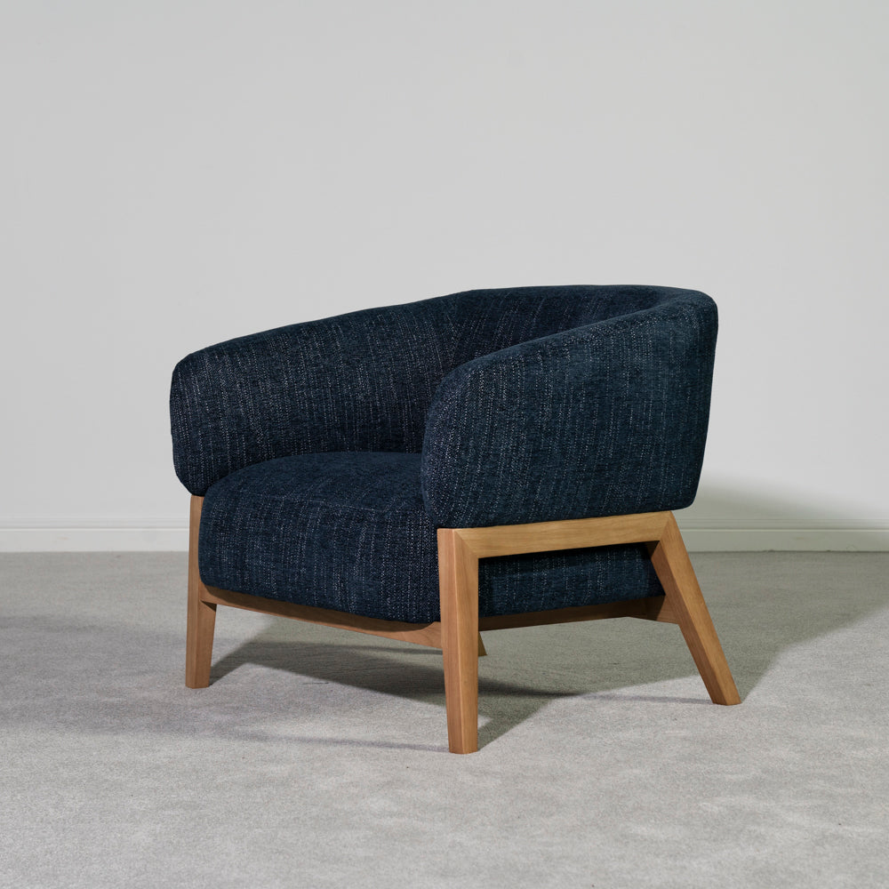 Palm Accent Chair — Blue