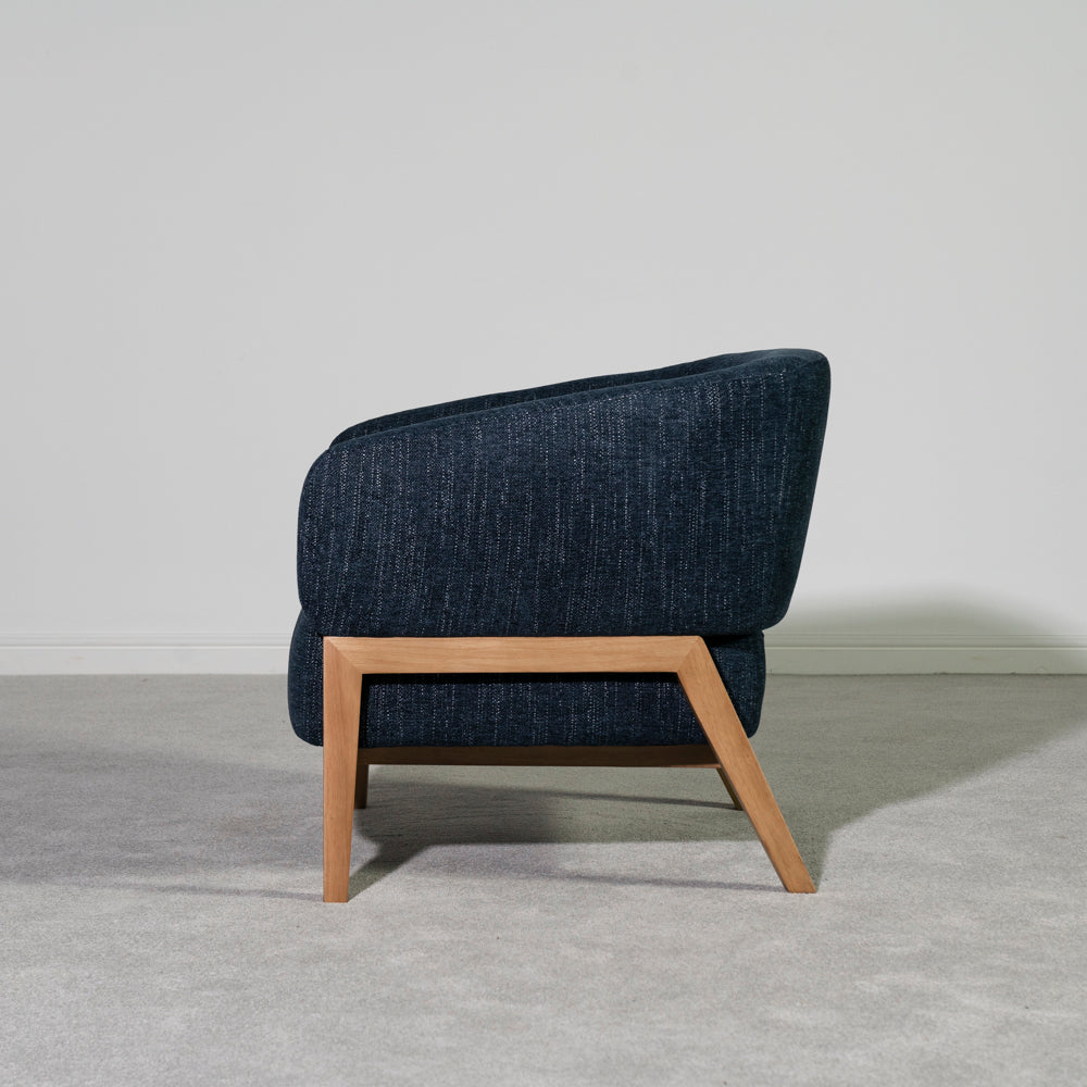 Palm Accent Chair — Blue