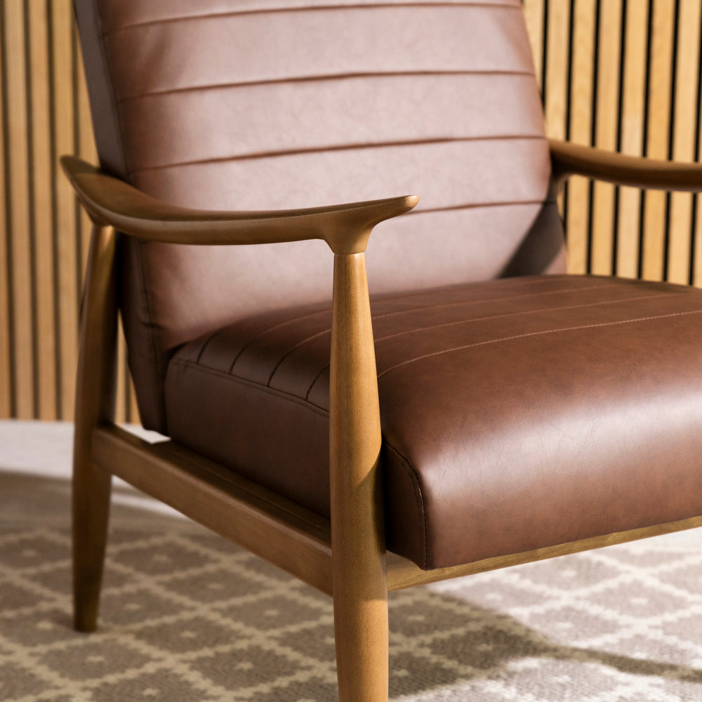 Spruce Accent Chair — Brown