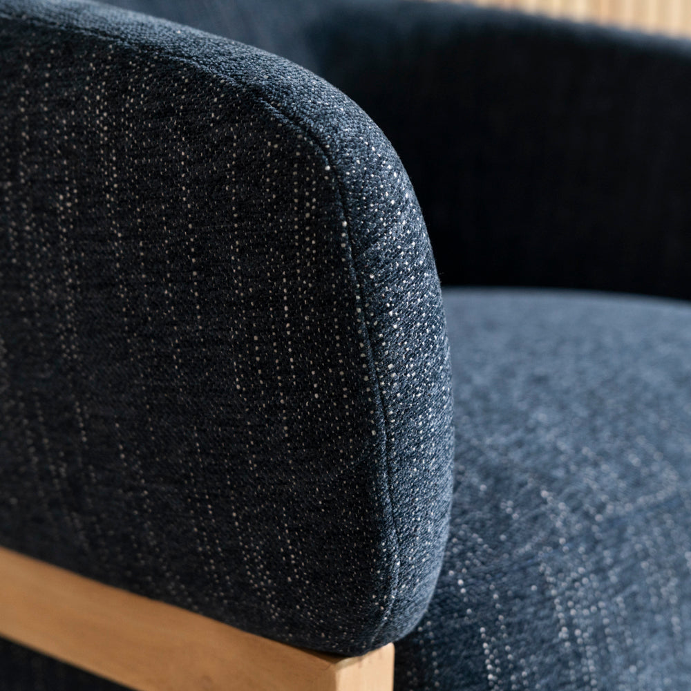Palm Accent Chair — Blue