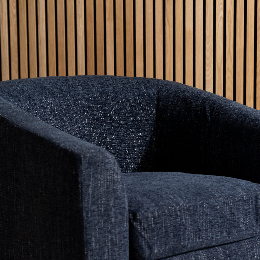 Dahlia Swivel Chair — Blue