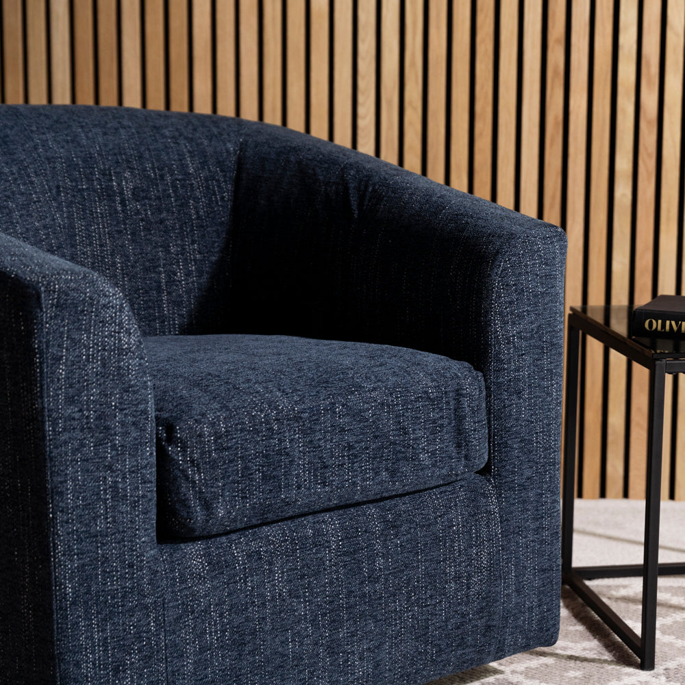 Dahlia Swivel Chair — Blue