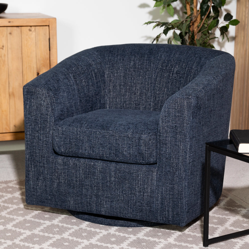 Dahlia Swivel Chair — Blue