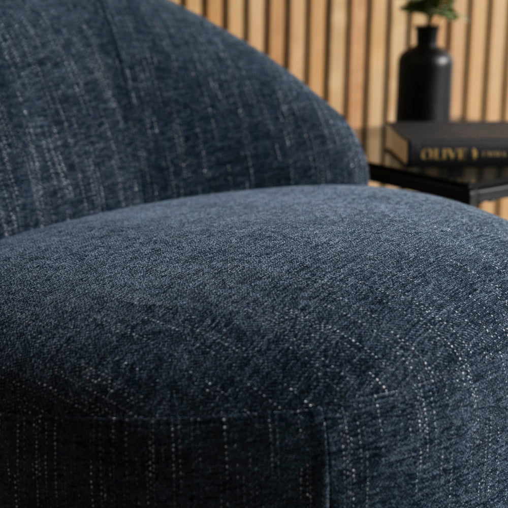 Abelia Swivel Chair — Blue