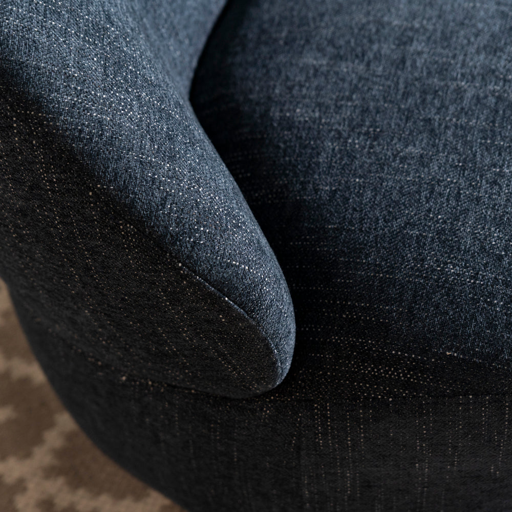 Abelia Swivel Chair — Blue