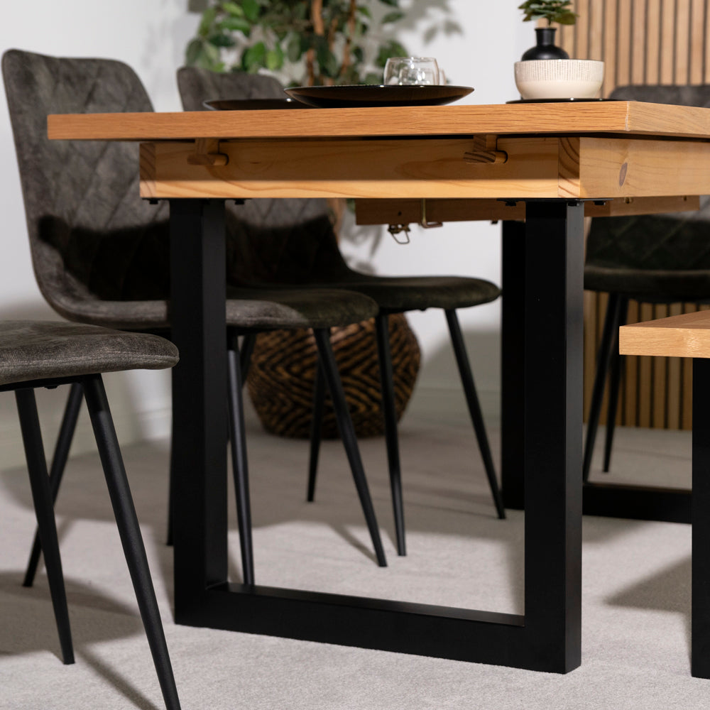 Vienna Oak Extending Dining Table
