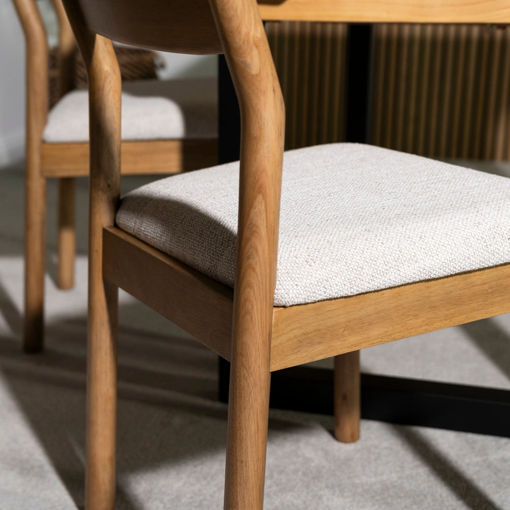 Bristol Natural Oak Dining Chair Set of 2