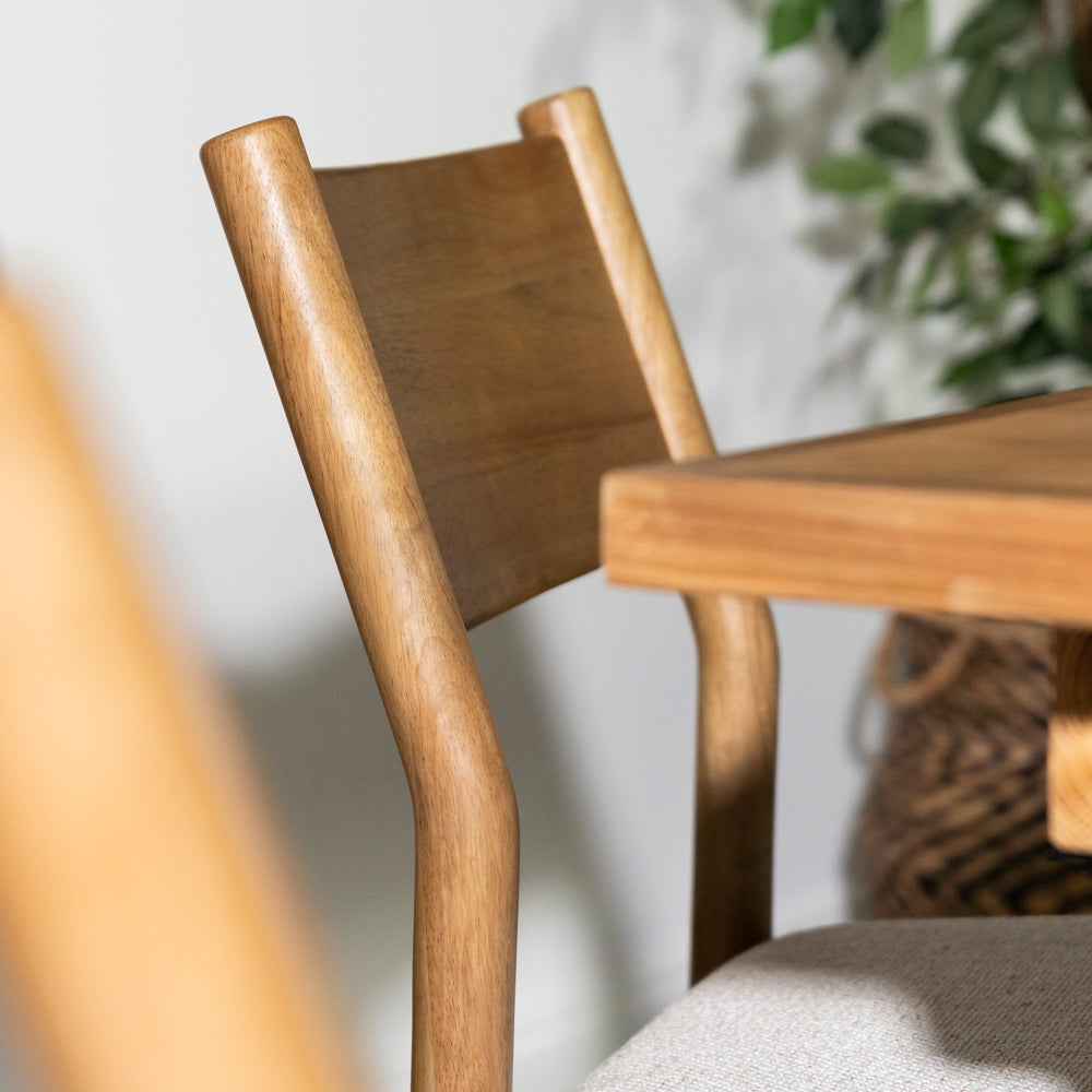 Bristol Natural Oak Dining Chair Set of 2