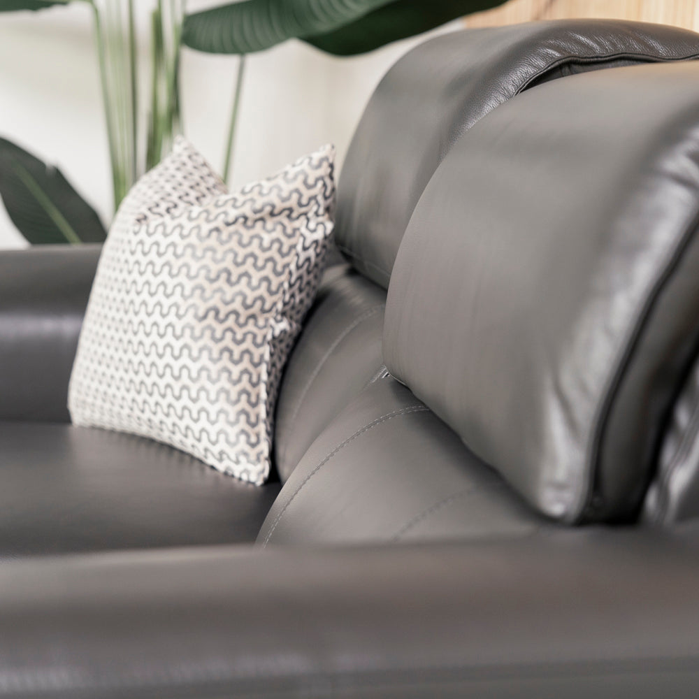 Kaylen 3 Seater Leather Recliner Sofa