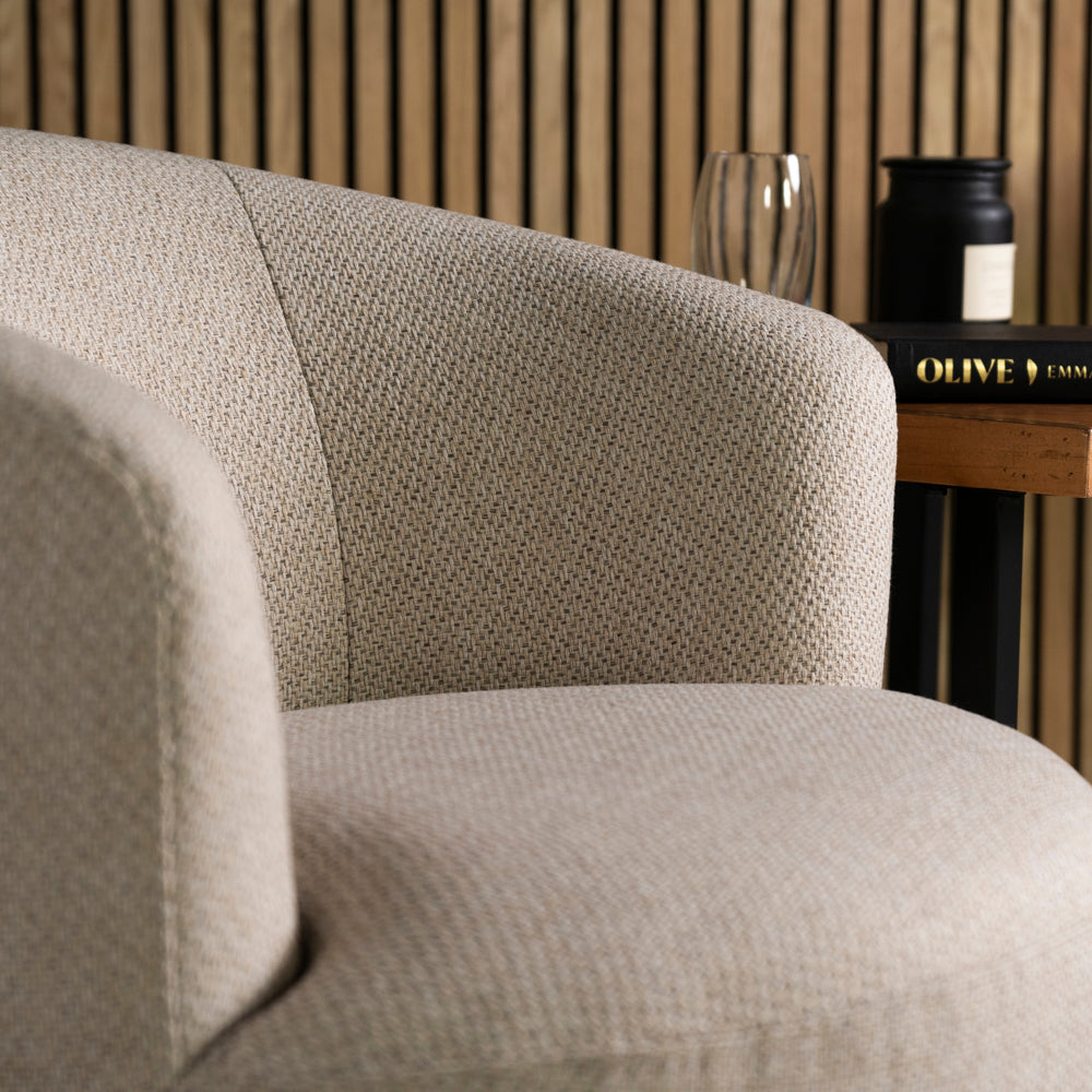 Adelaide Beige Swivel Chair