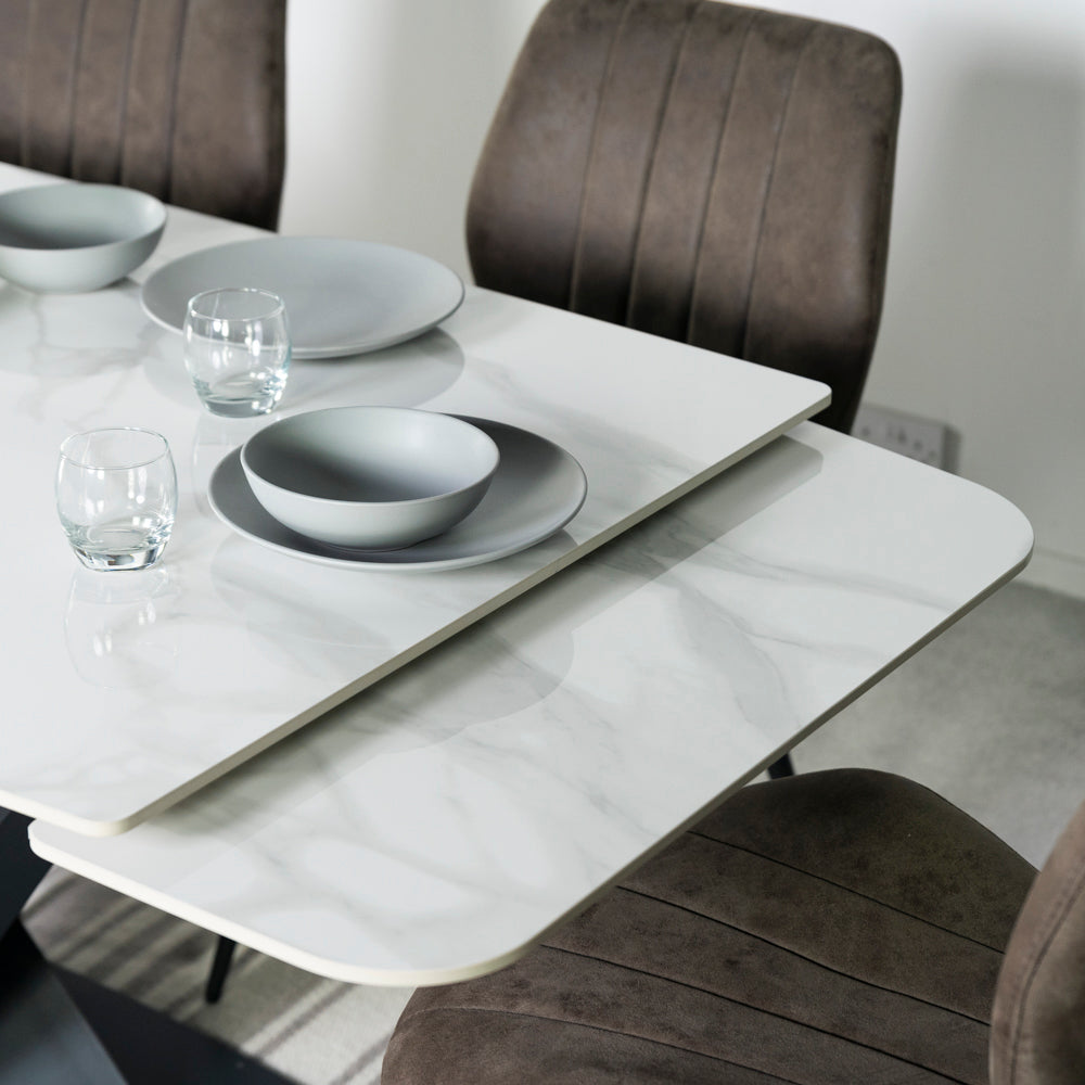 Denver Small Ceramic Extending Dining Table (140cm - 200cm)