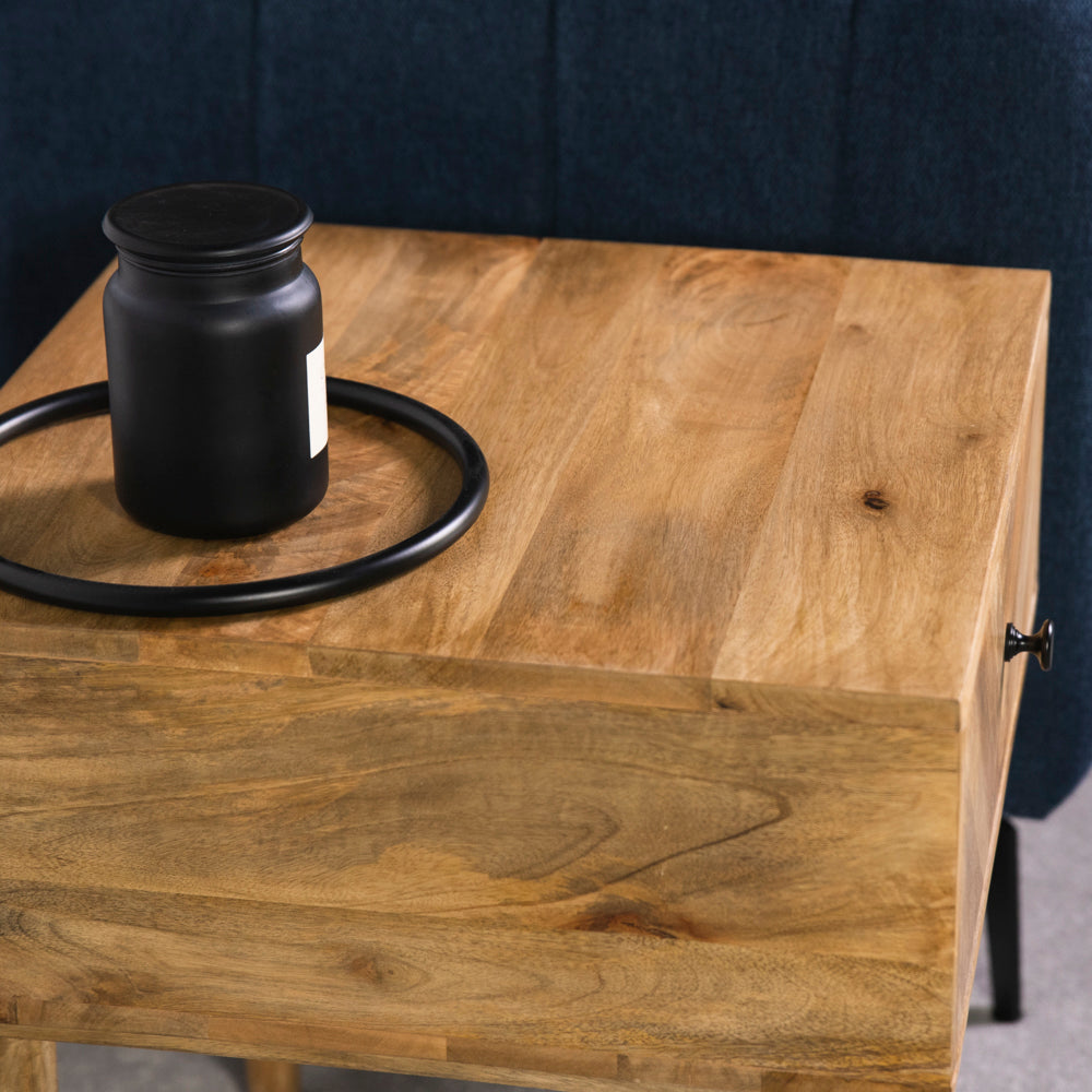 Nautilus 1 Drawer Lamp Table