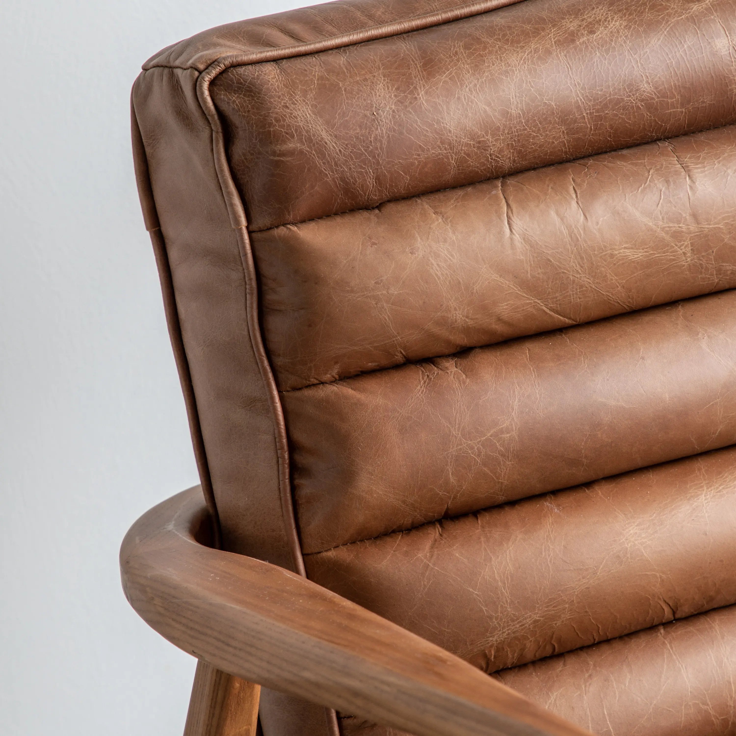 Reno Brown Leather Armchair