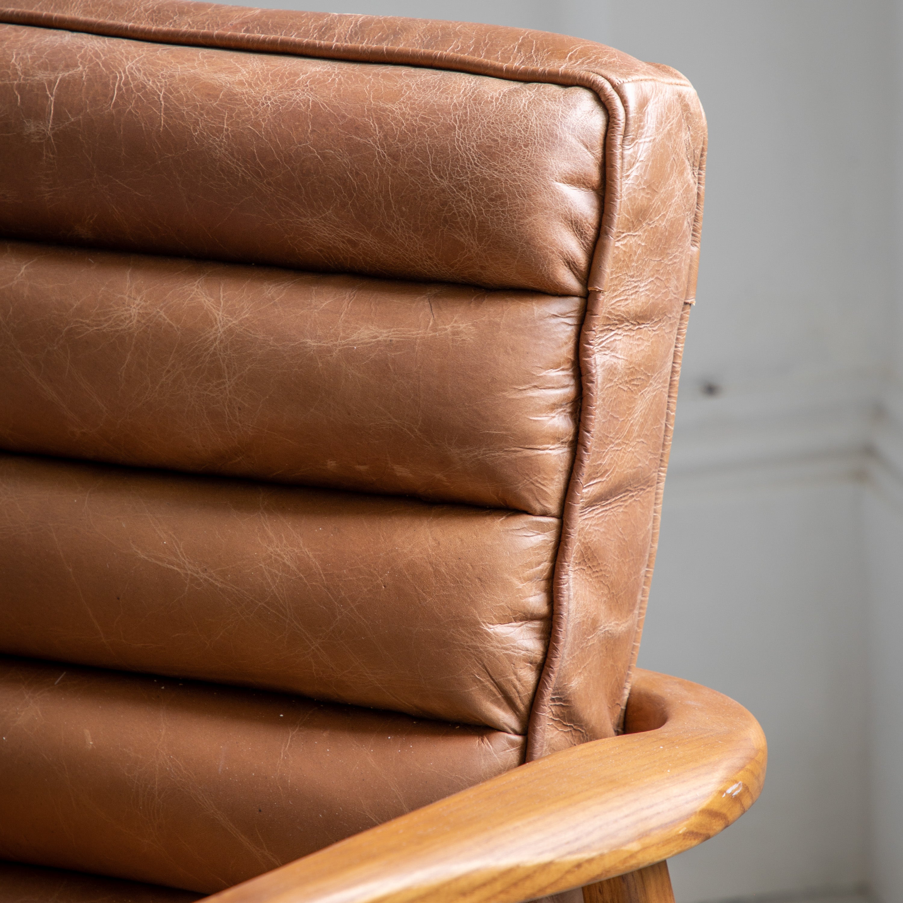 Reno Brown Leather Armchair