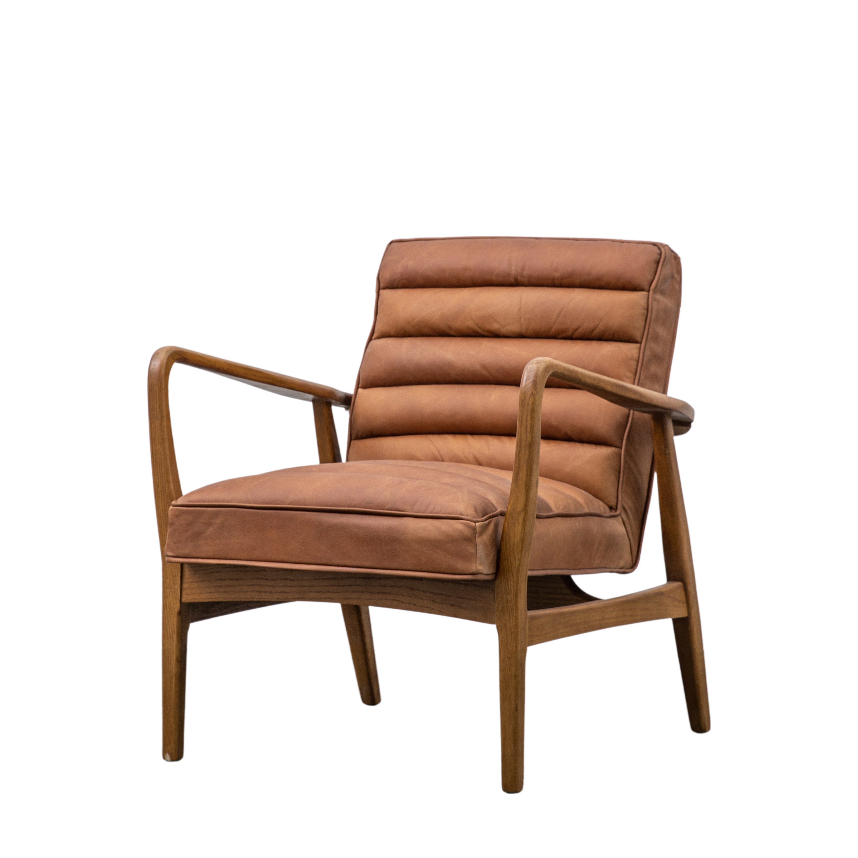 Reno Brown Leather Armchair