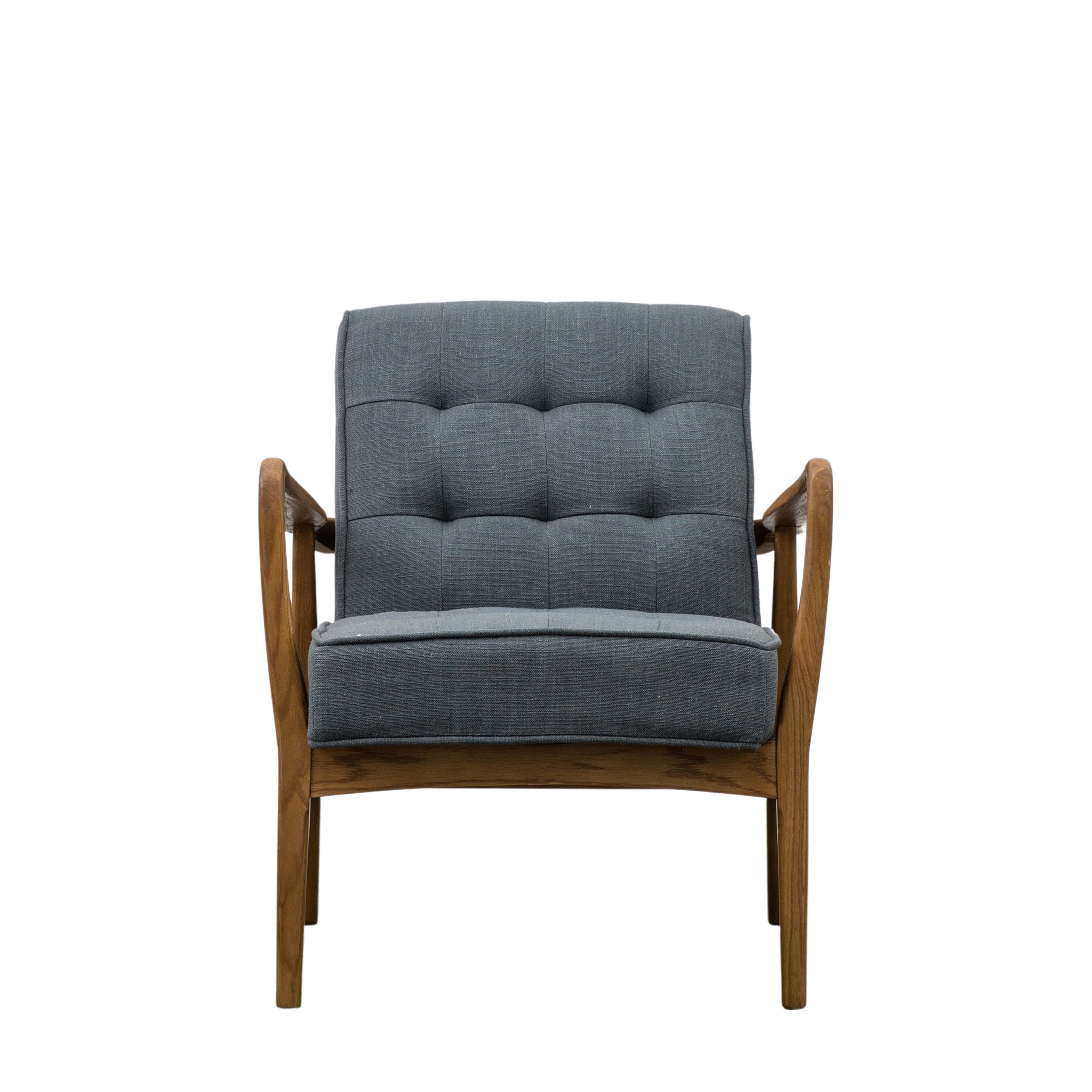 Riviera Dark Grey Linen Armchair