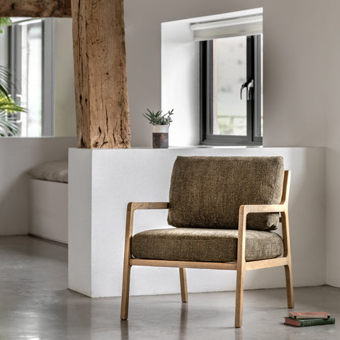Lucca Moss Green Armchair