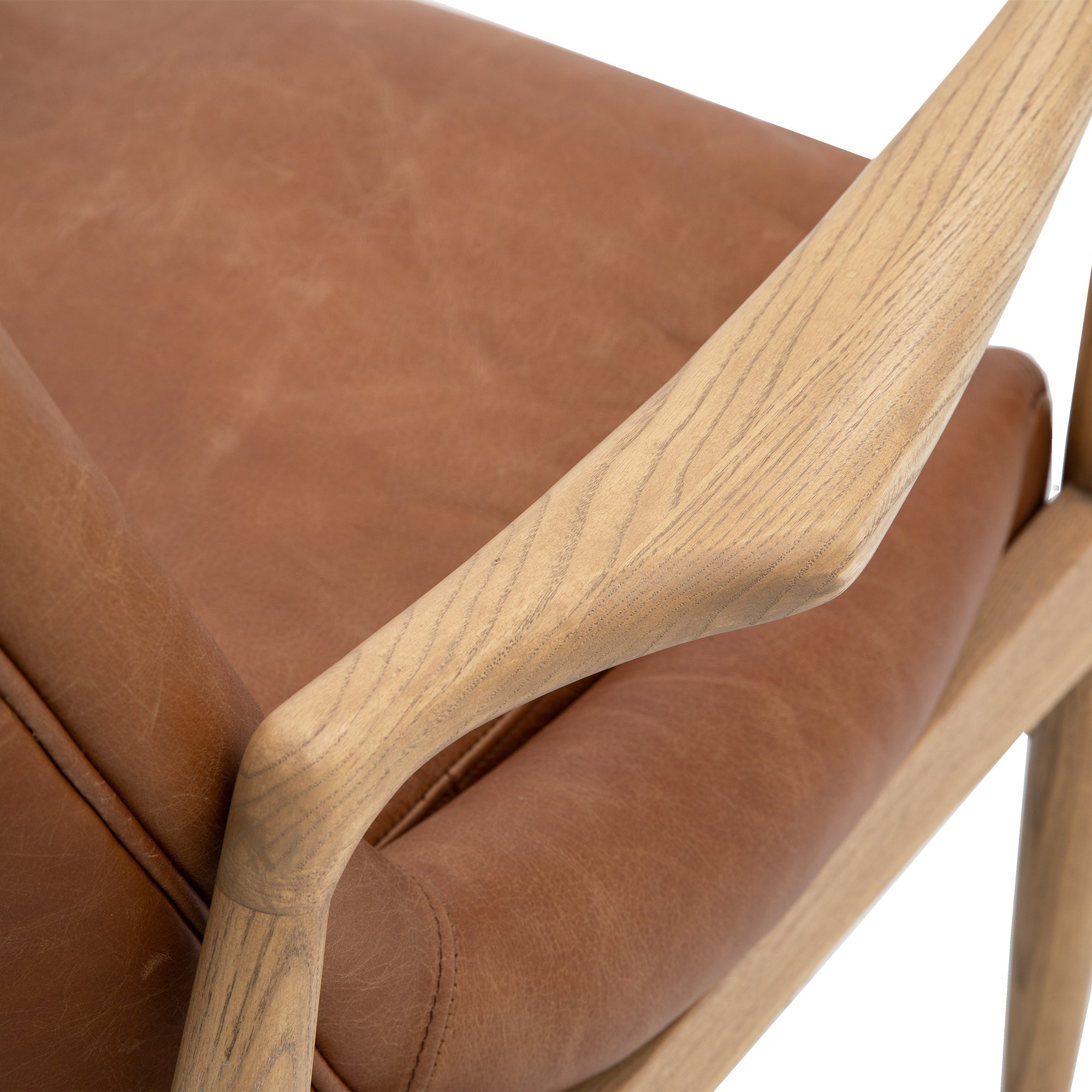 Venezia Brown Leather Armchair