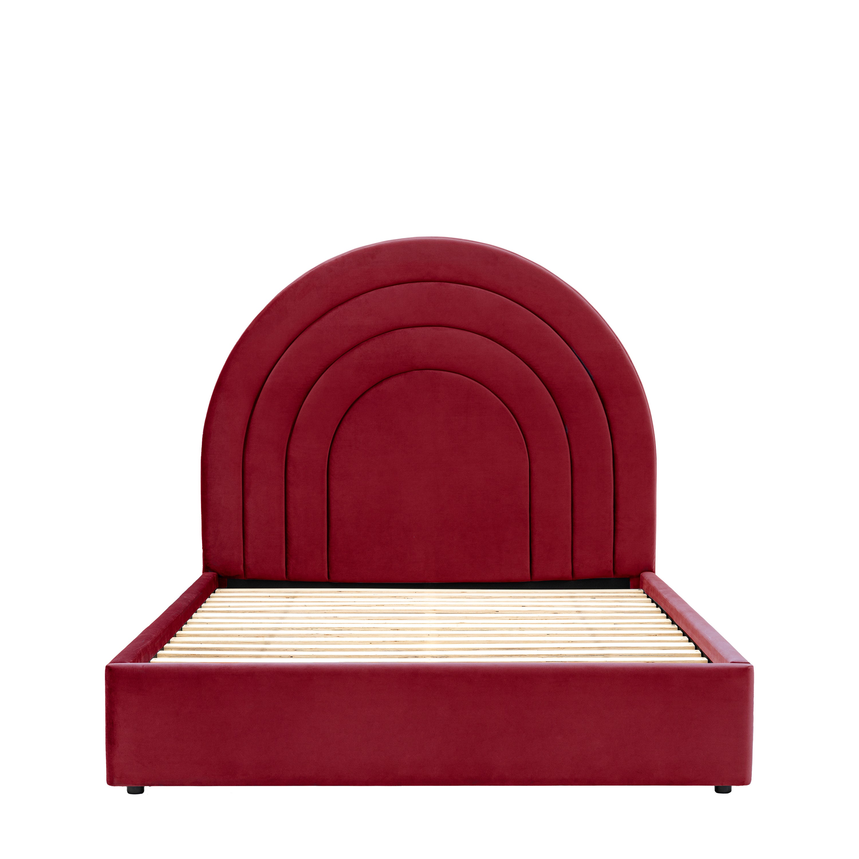 Arch King Size Red Bedstead
