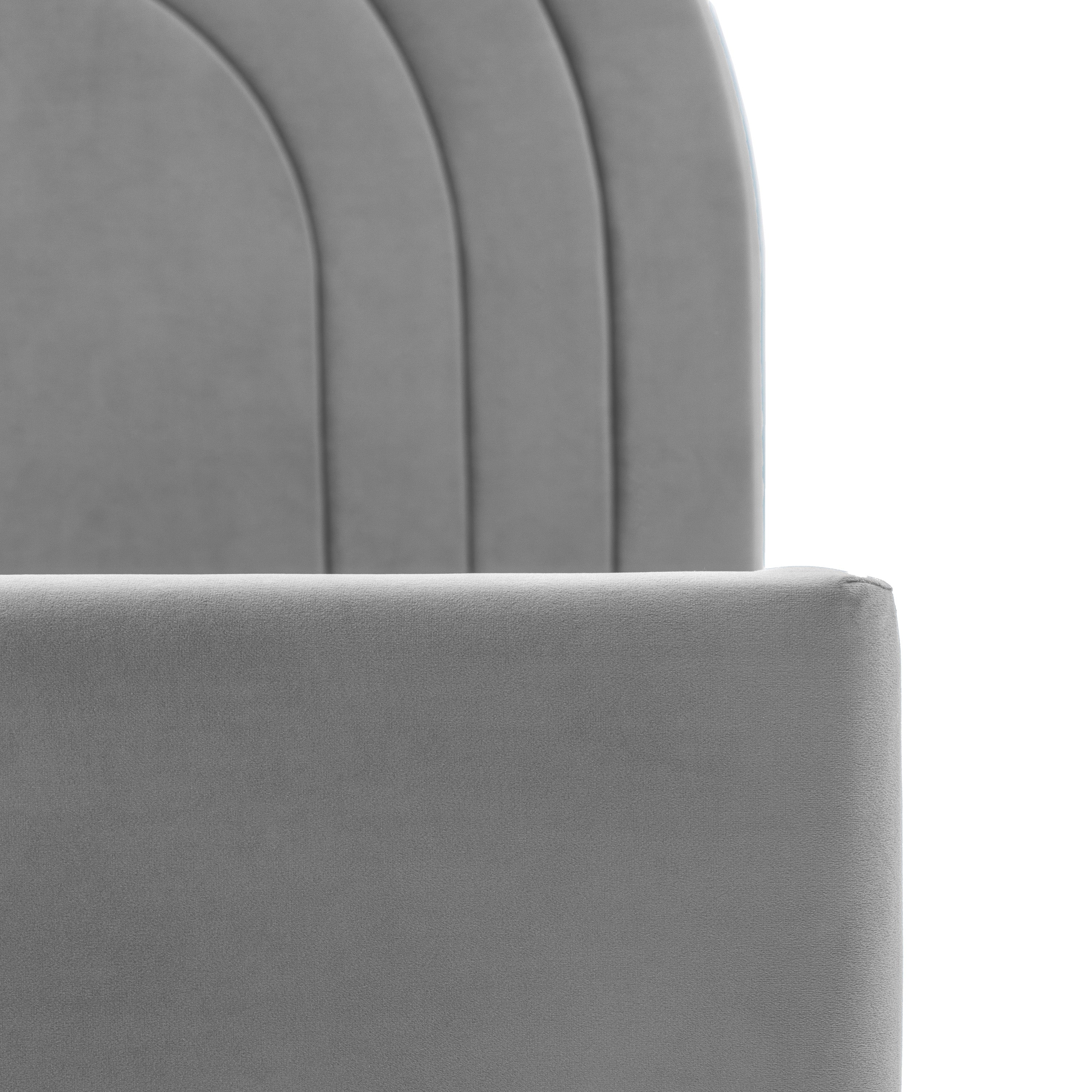 Arch King Size Grey Bedstead