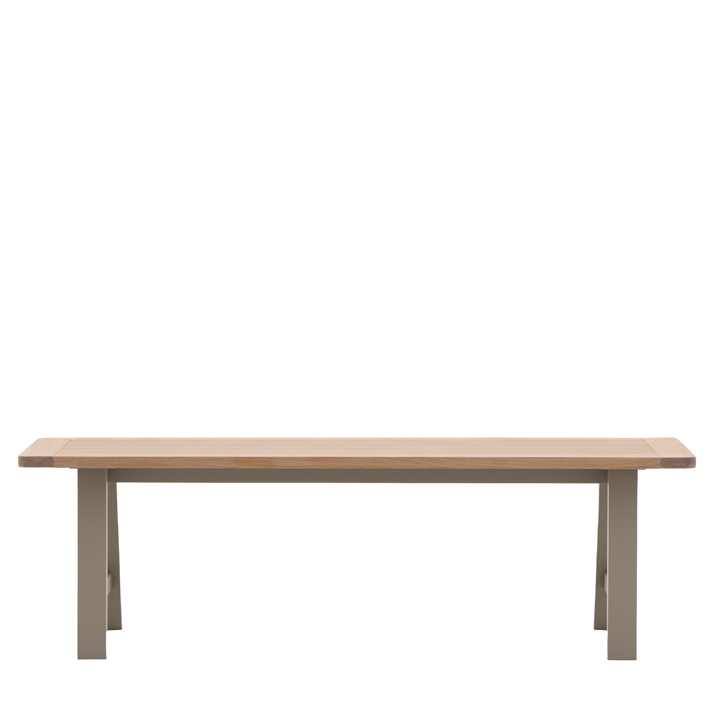Huntington Light Grey Trestle Bench