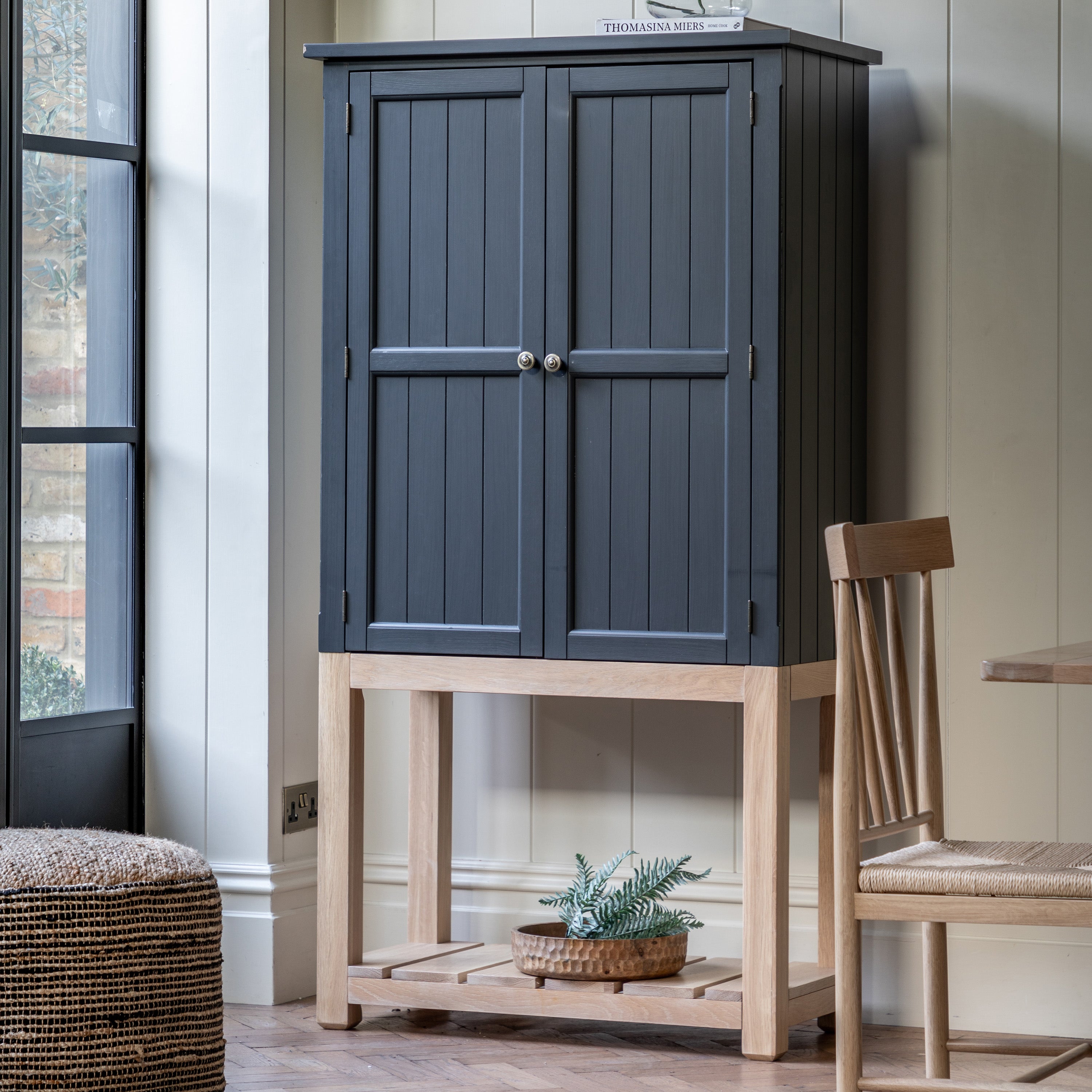 Huntington 2 Door Navy Cupboard