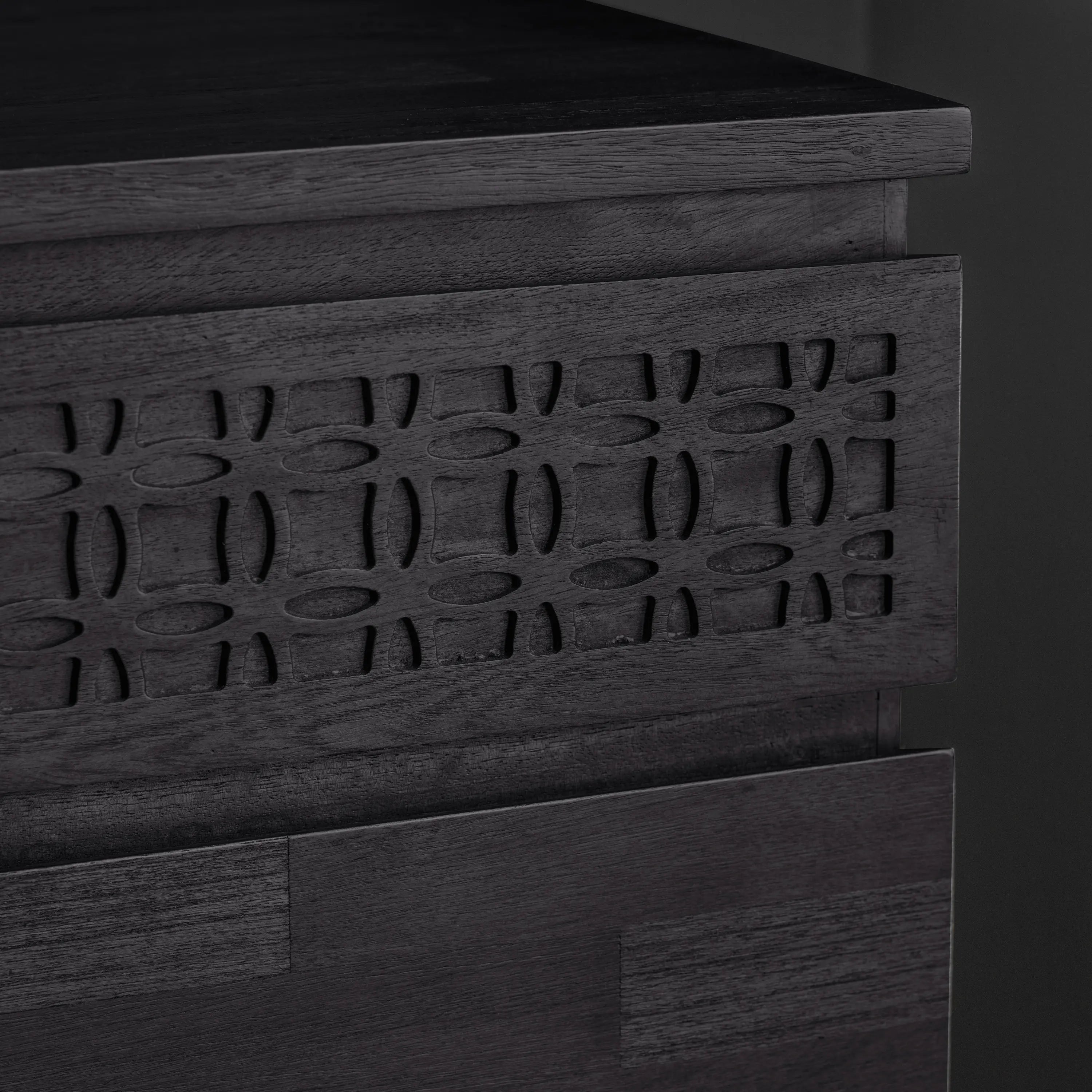 Serenity Black 4 Drawer Chest