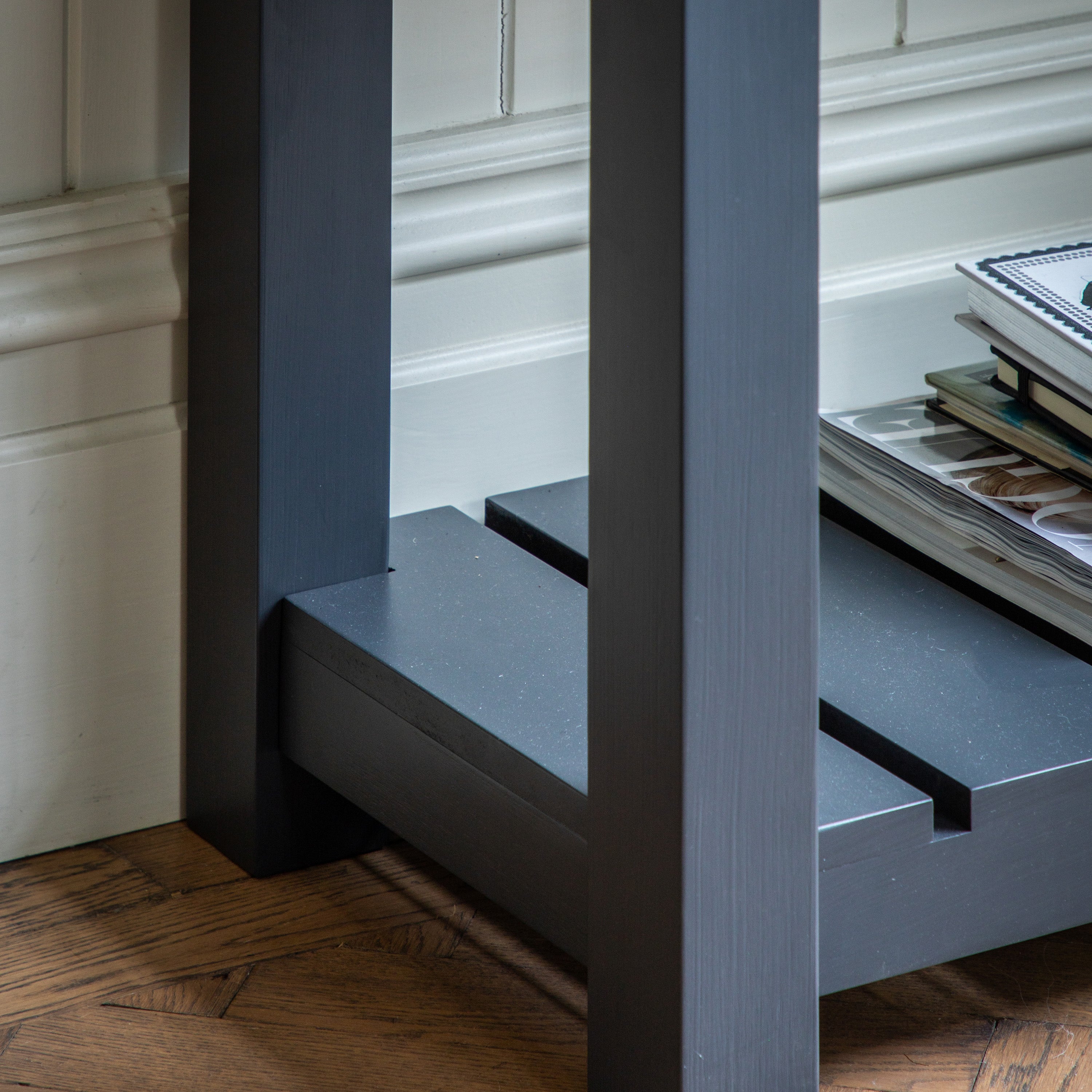 Huntington 2 Drawer Navy Console Table
