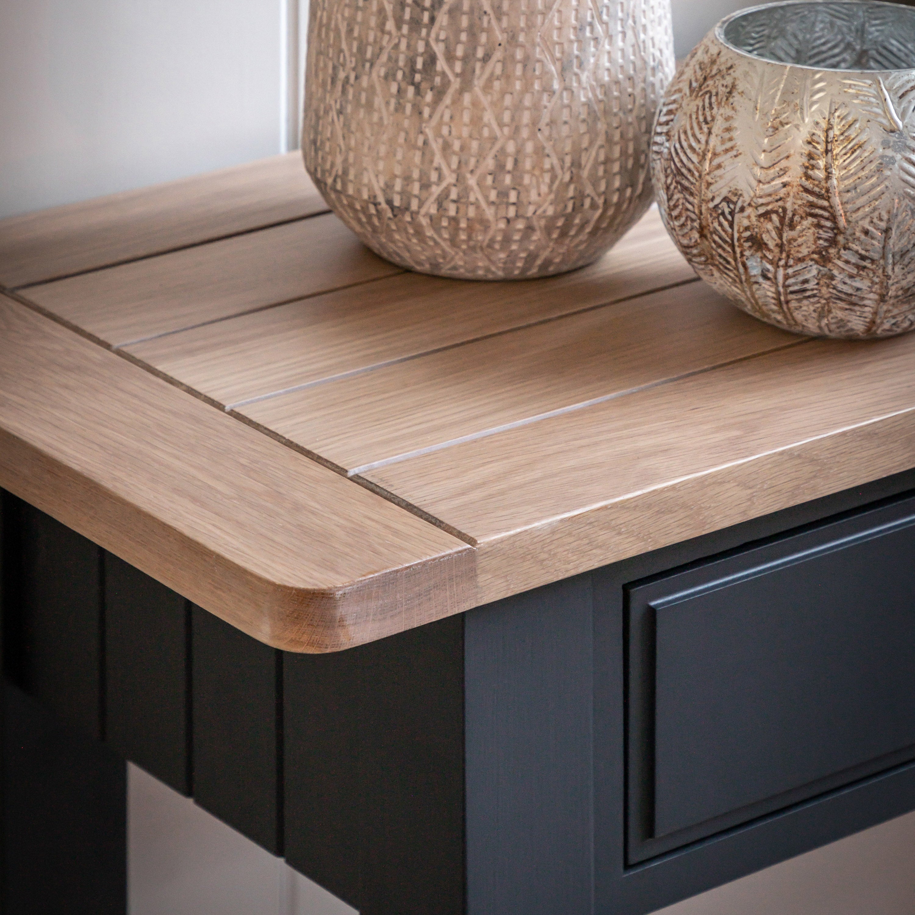 Huntington 2 Drawer Navy Console Table