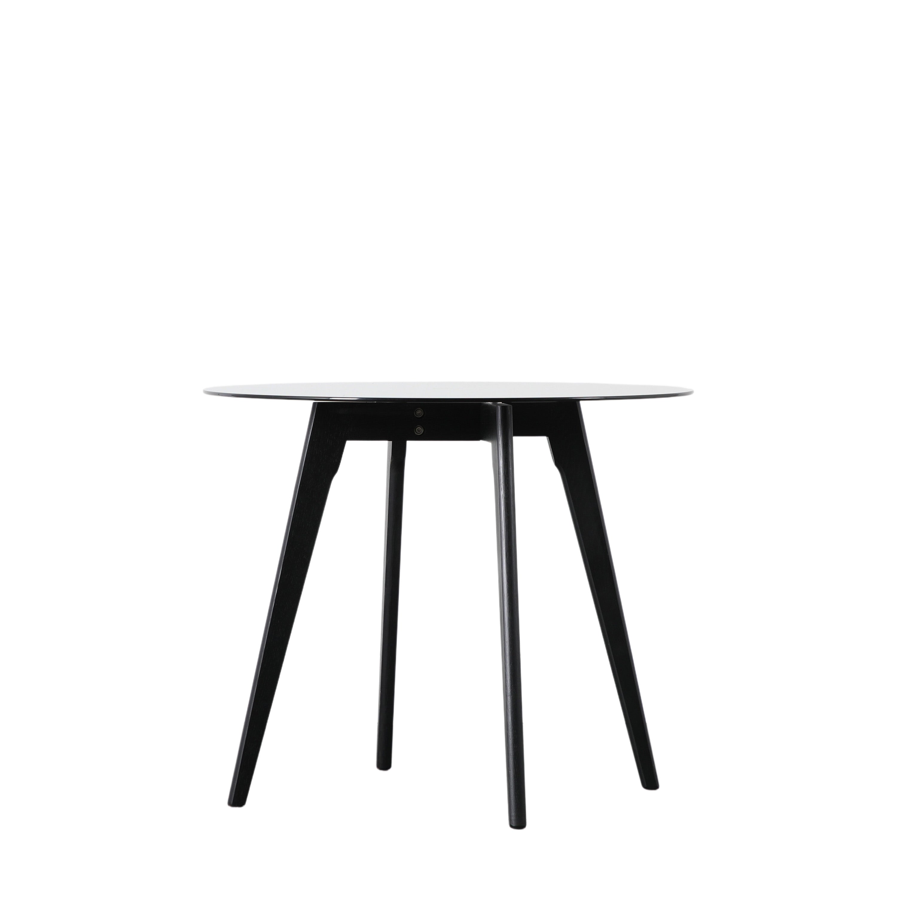 Langford Black Round Dining Table