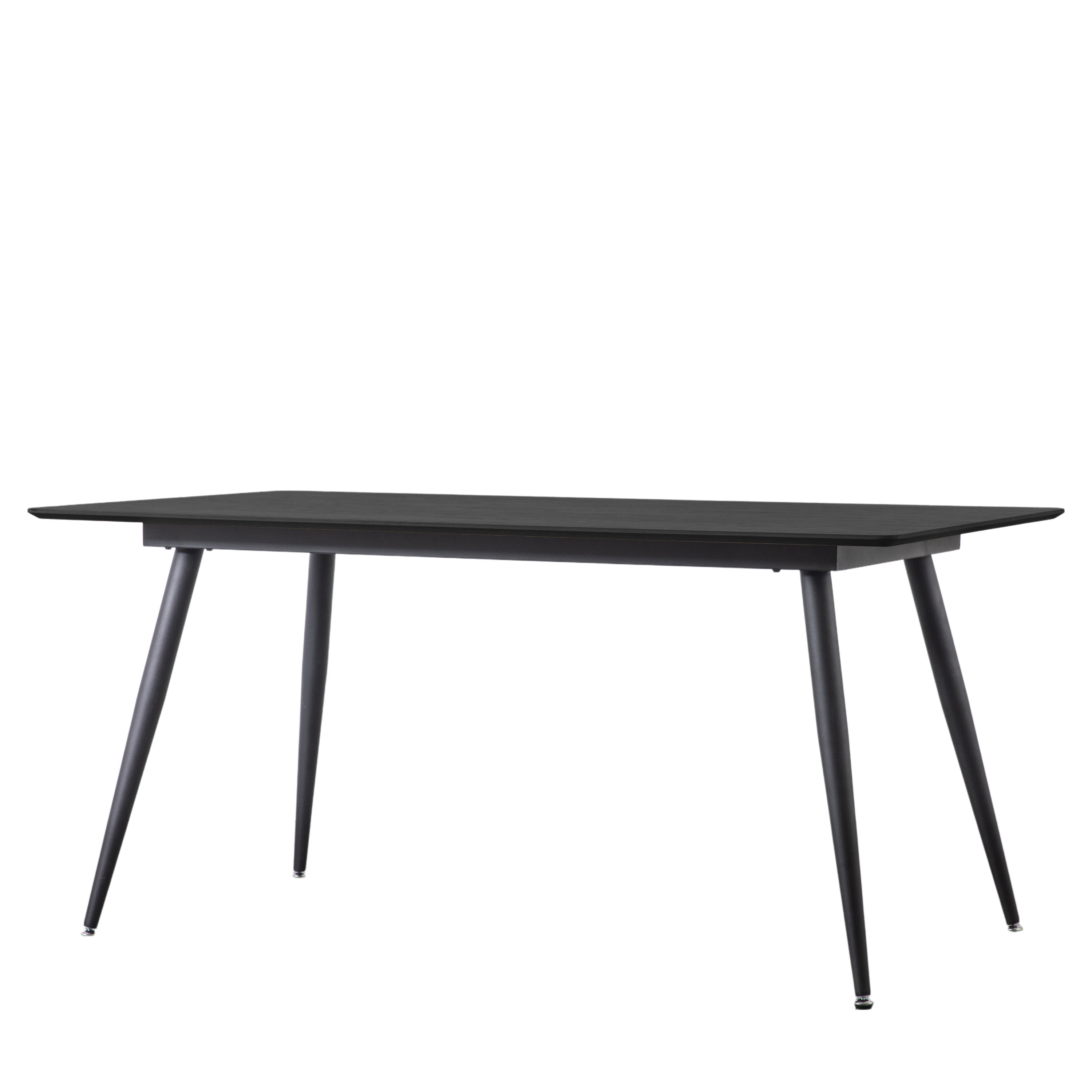 Astley Black Fixed Top Dining Table
