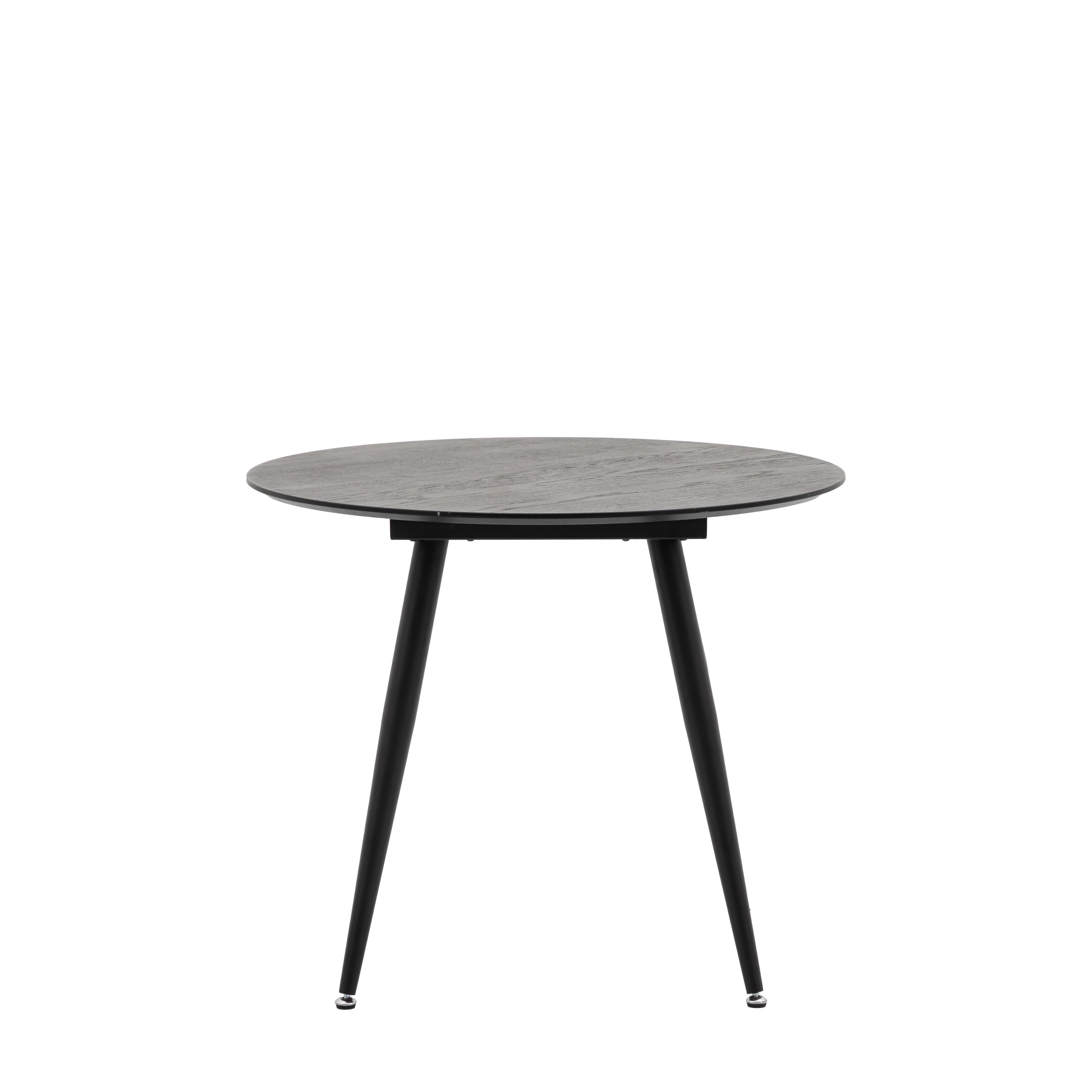 Astley Black Round Dining Table