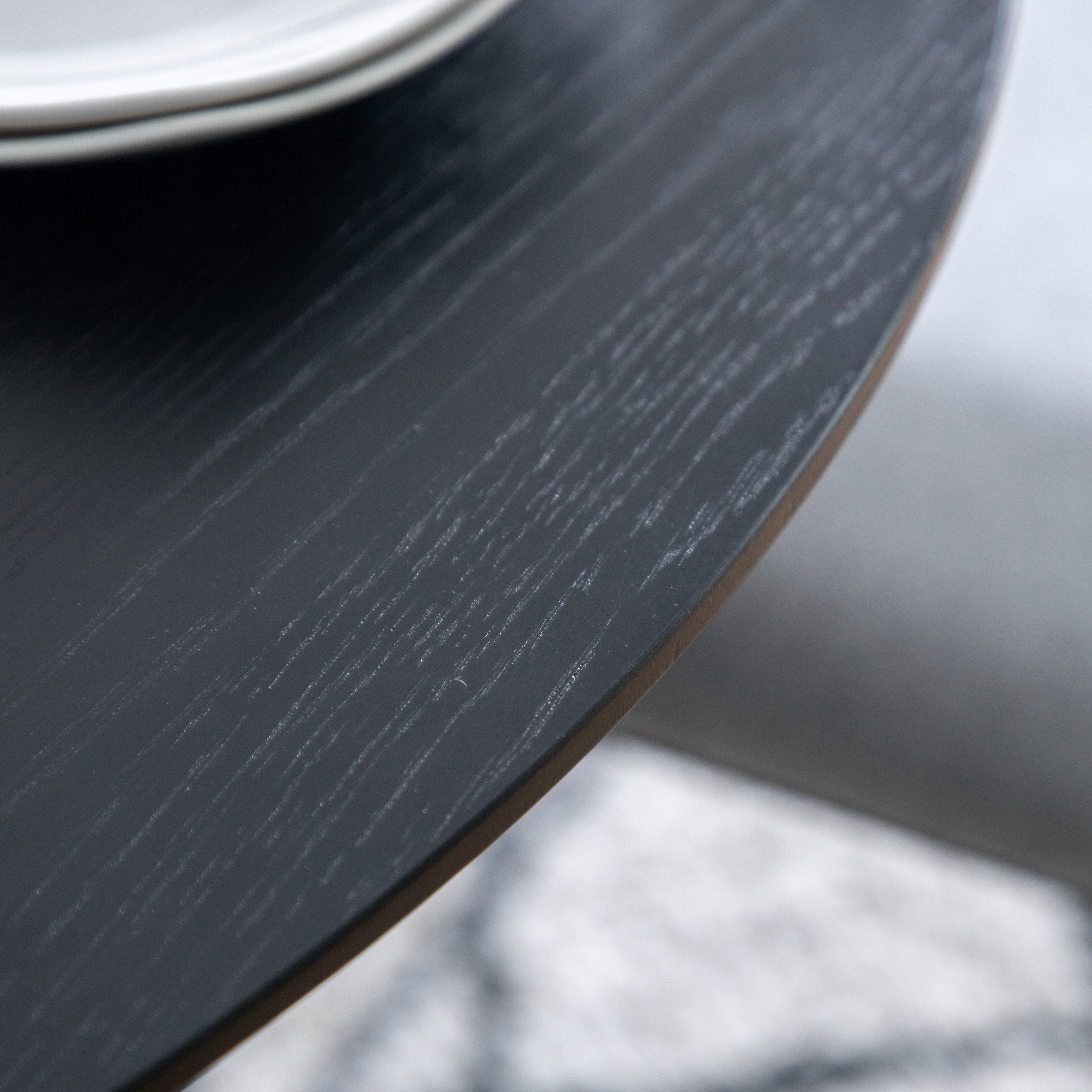 Astley Black Round Dining Table