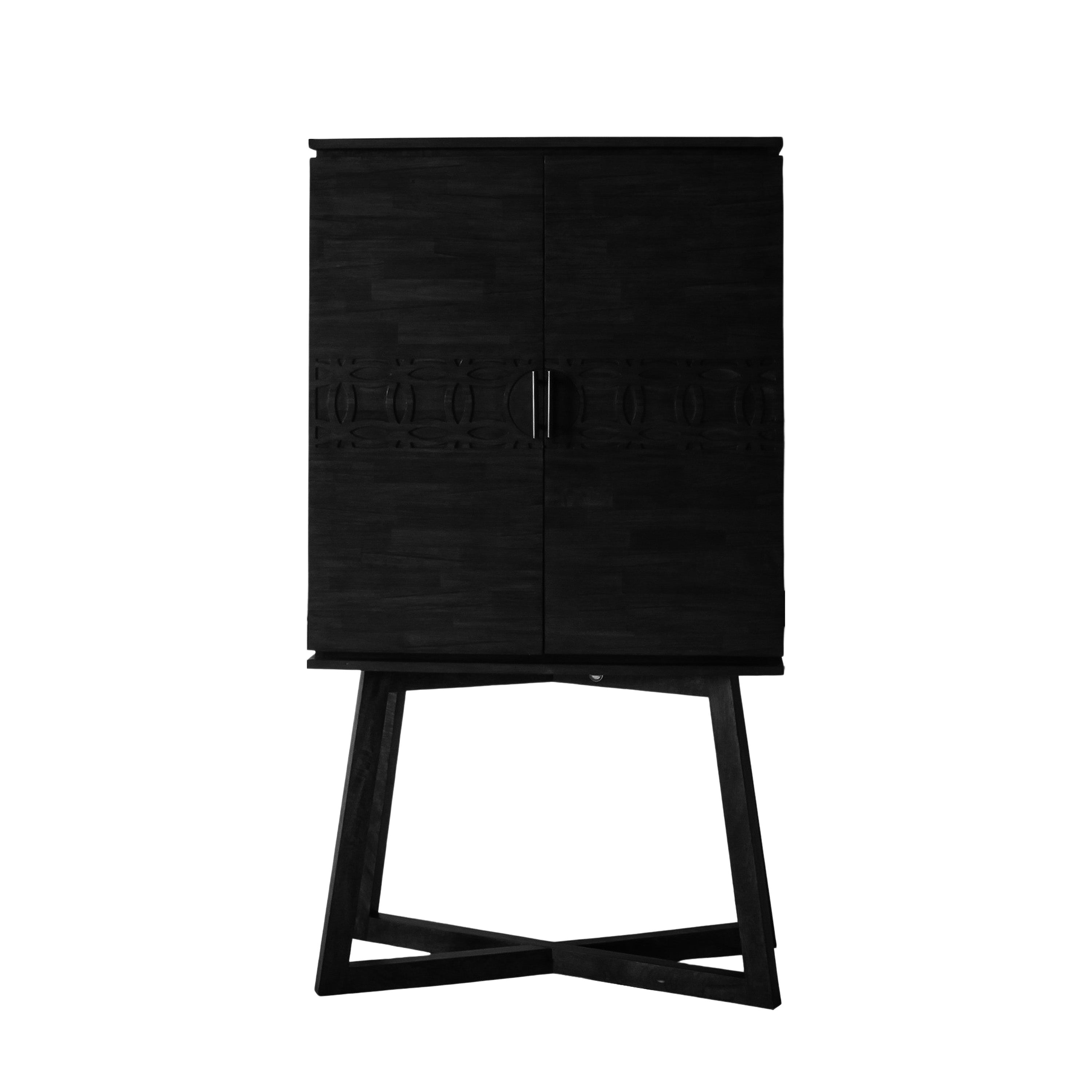 Serenity Black Drinks Cabinet