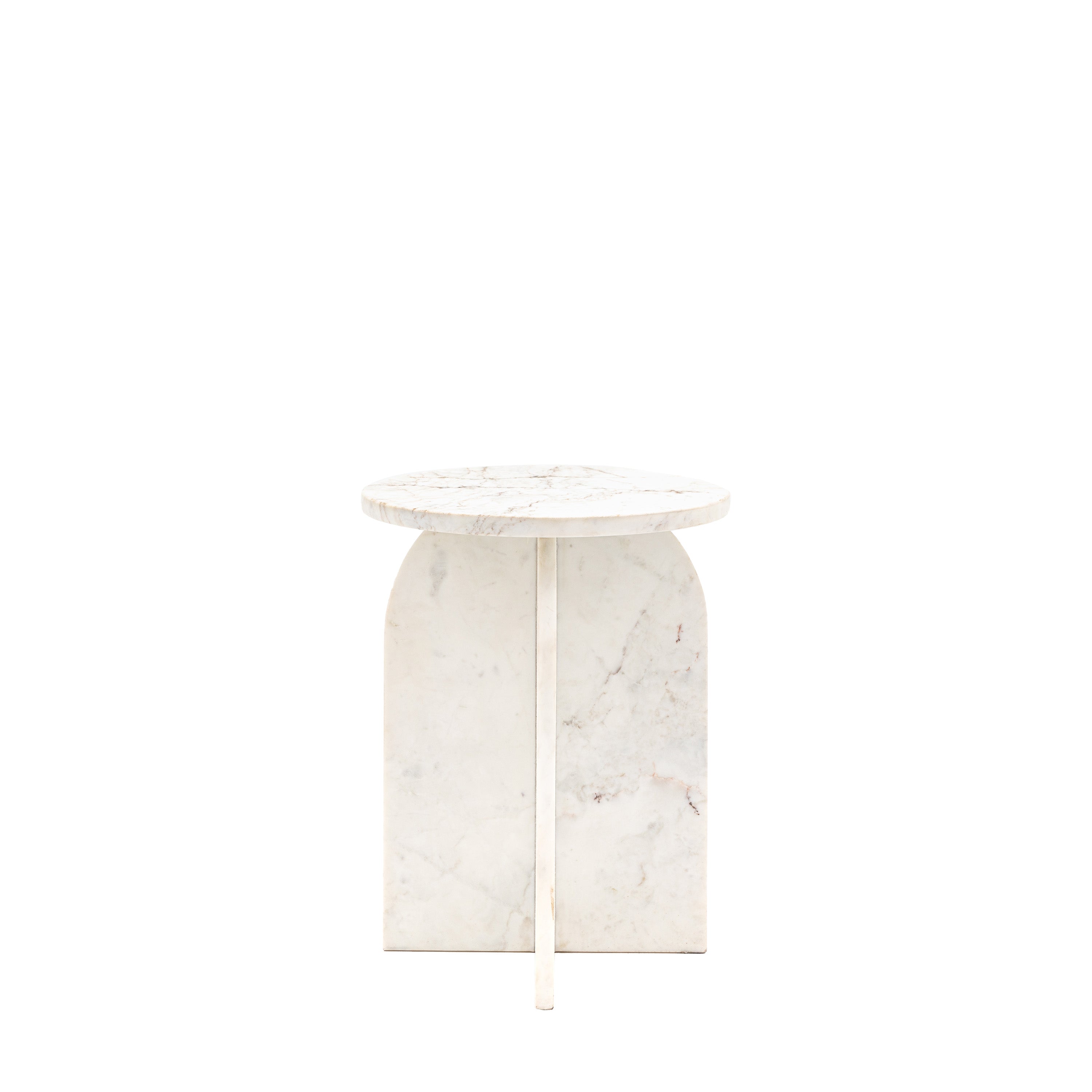 Amalfi White Side Table