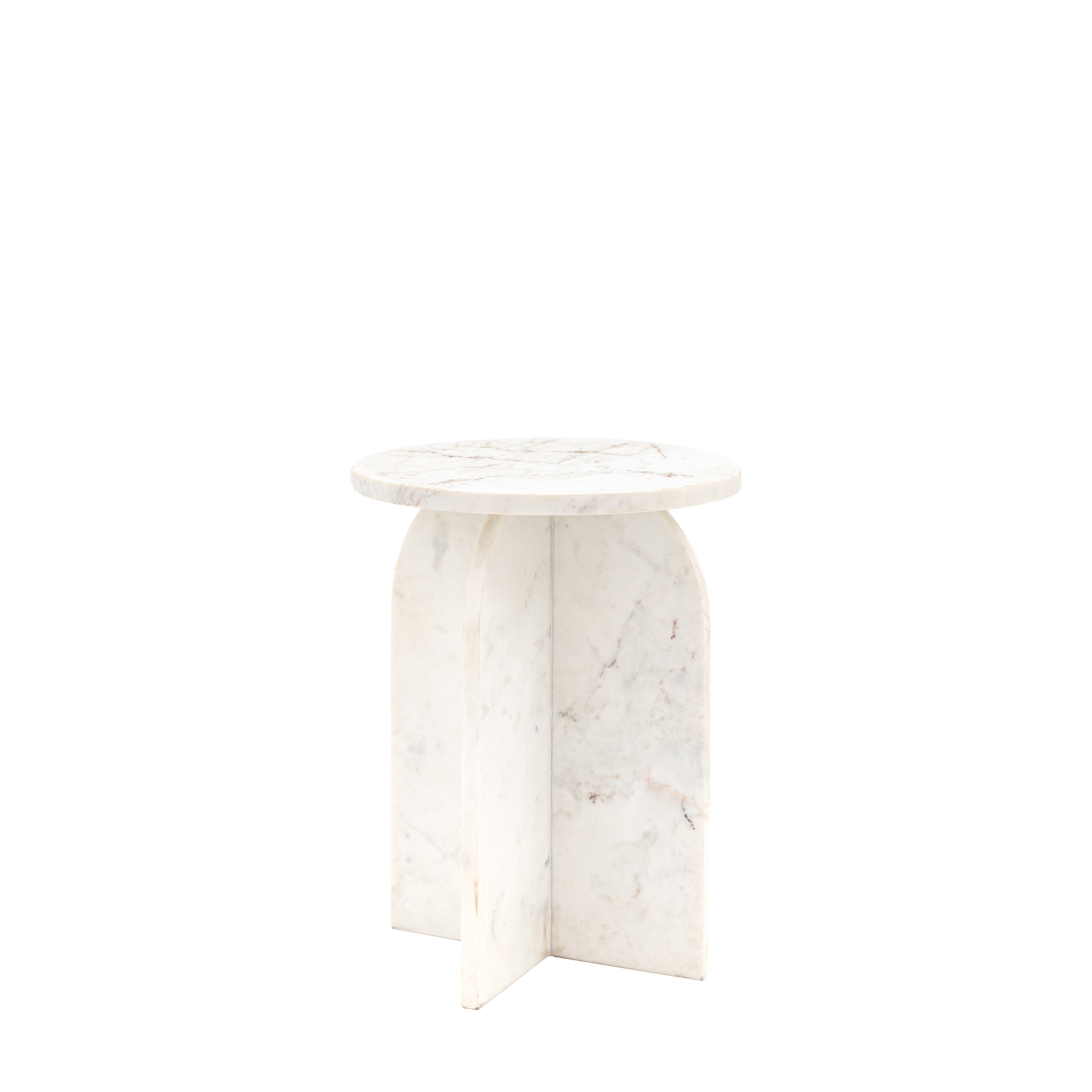 Amalfi White Side Table