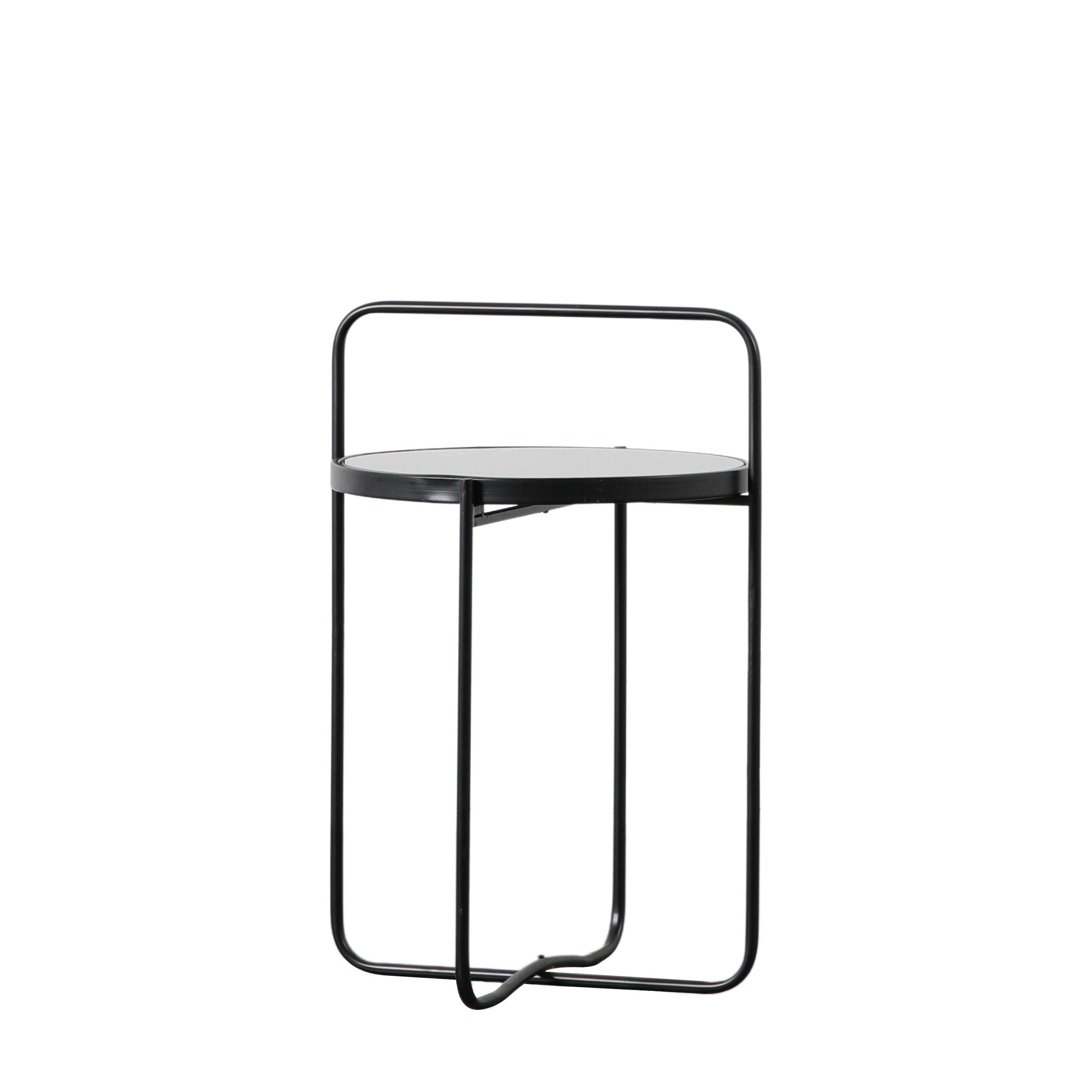 Roswell Black Side Table