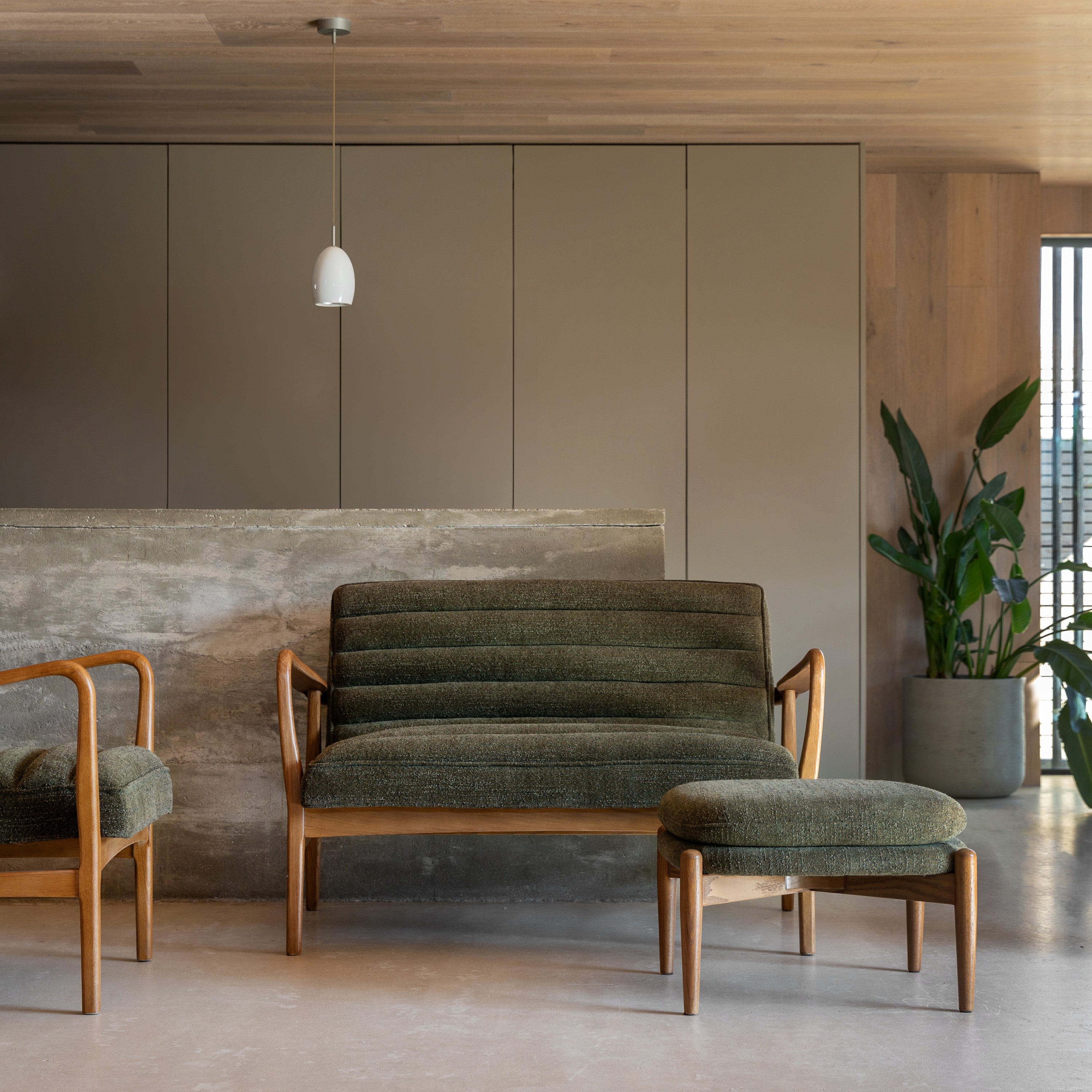 Reno Green Footstool