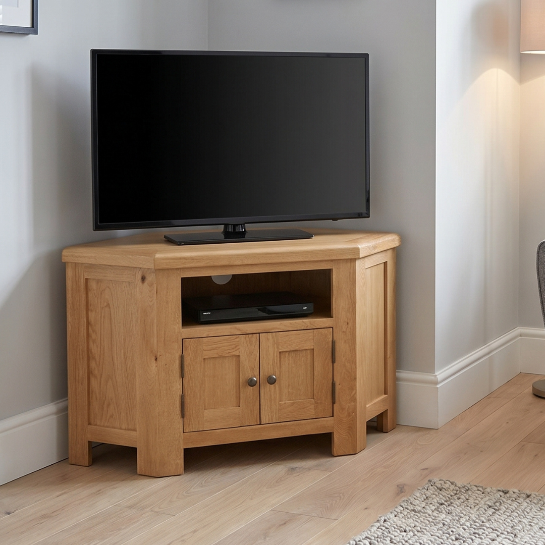 Cheltenham Oak Corner TV Unit