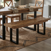 Nautilus Mango Wood Dining Bench