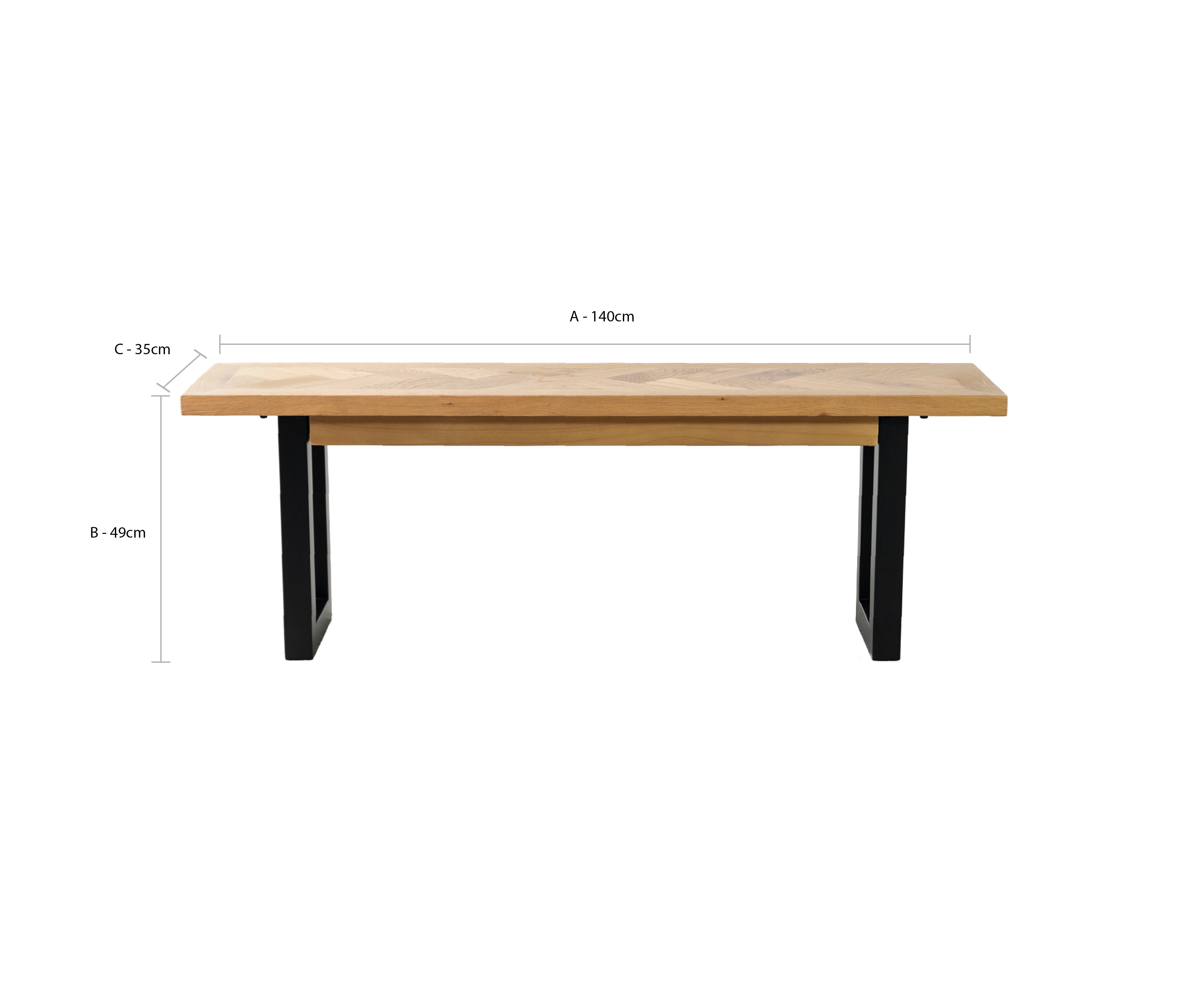 Vienna Oak Dining Bench
