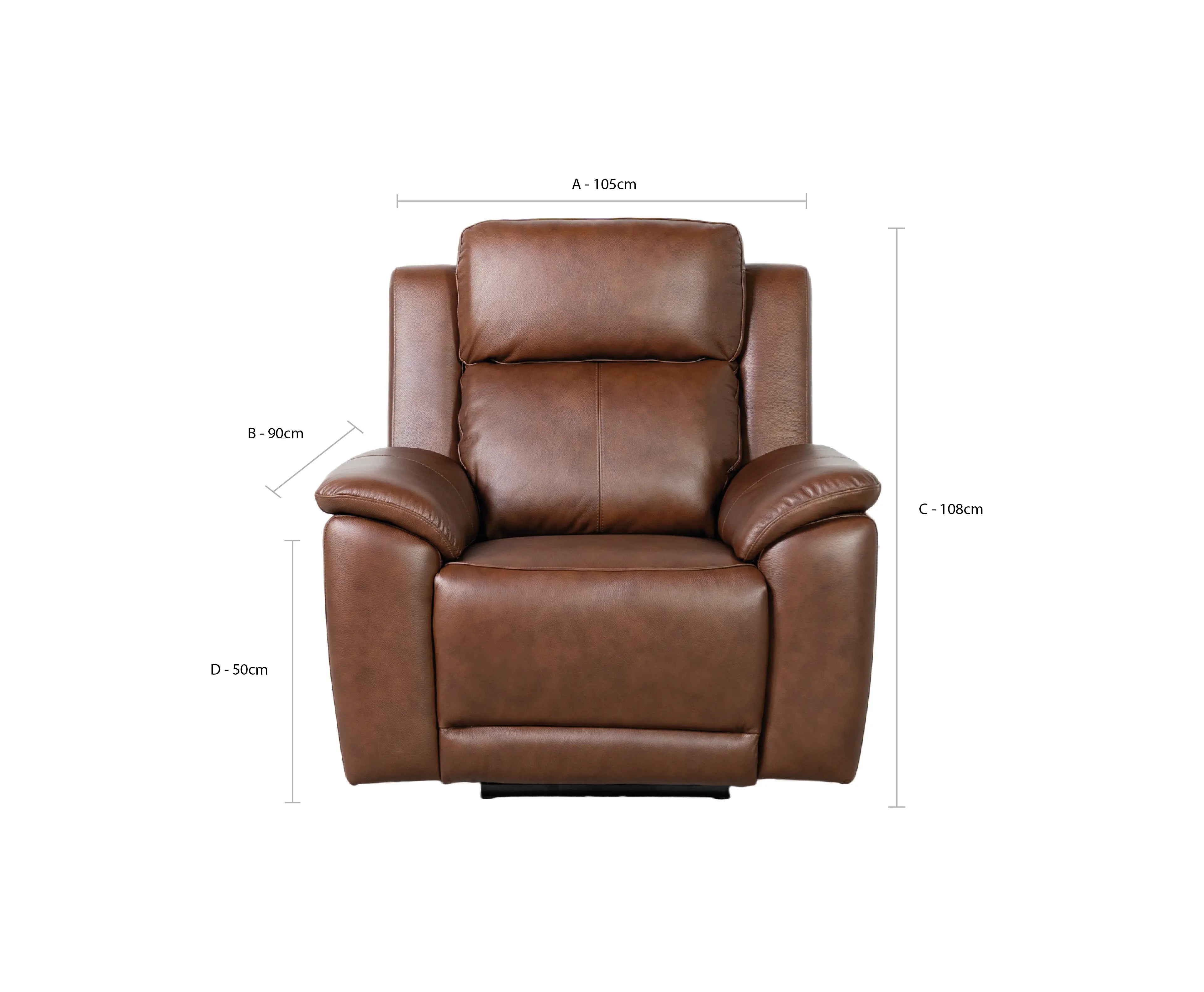 New Hampshire Leather Power Recliner Chair